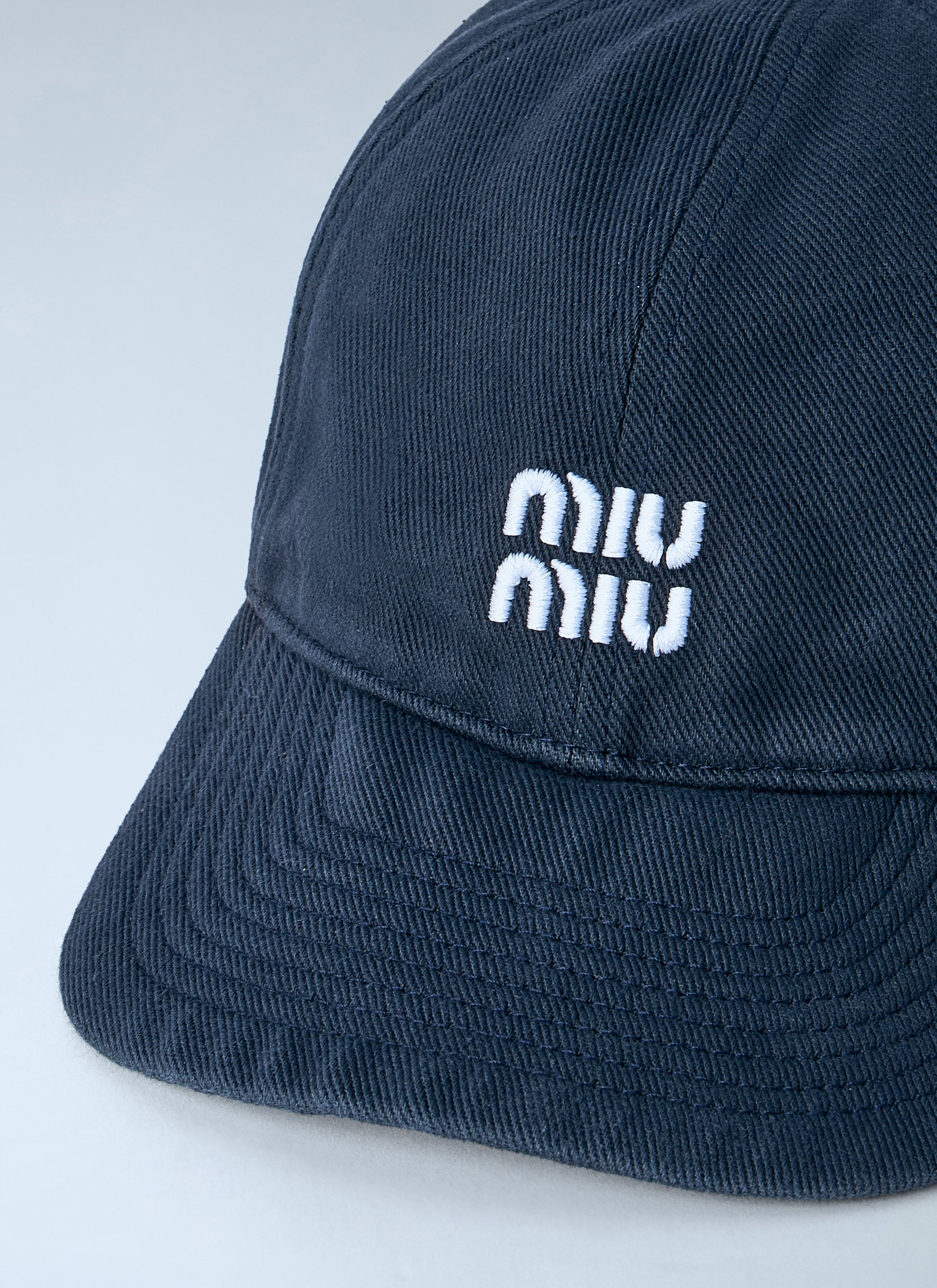 Miu Miu Men Denim Baseball Cap MIU MIU