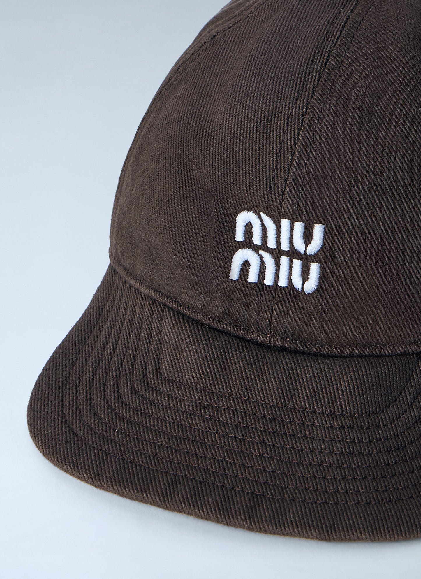 Miu Miu Men Denim Baseball Cap