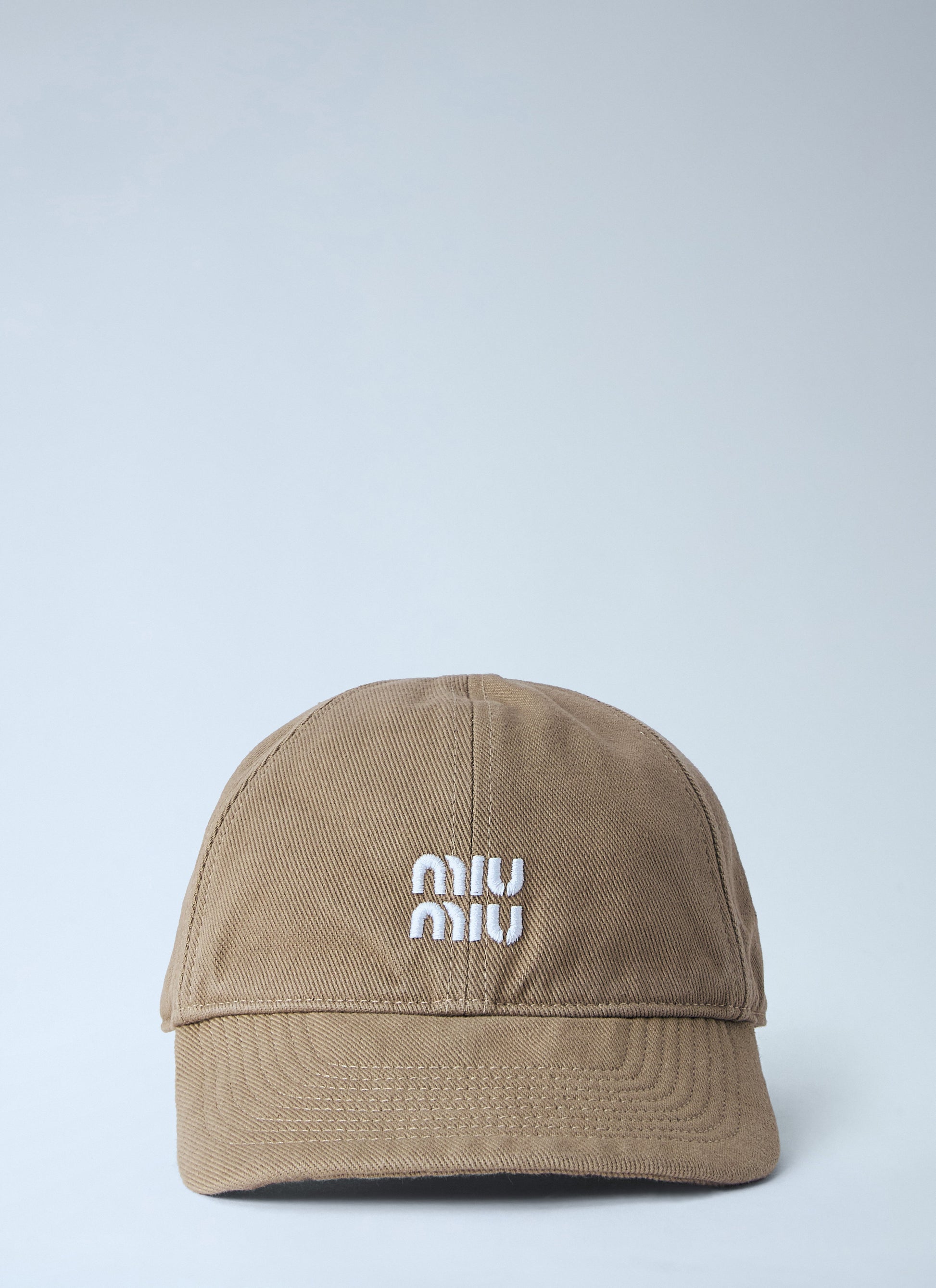 Miu Miu Men Embroidered Logo Cap MIU MIU
