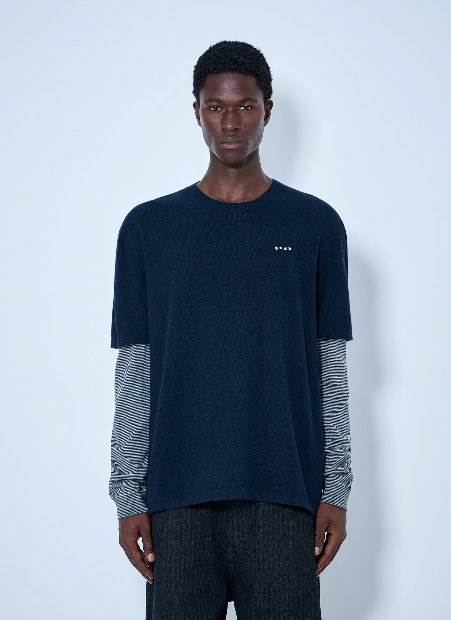 Miu Miu Men Wool And Cashmere Sweater MIU MIU