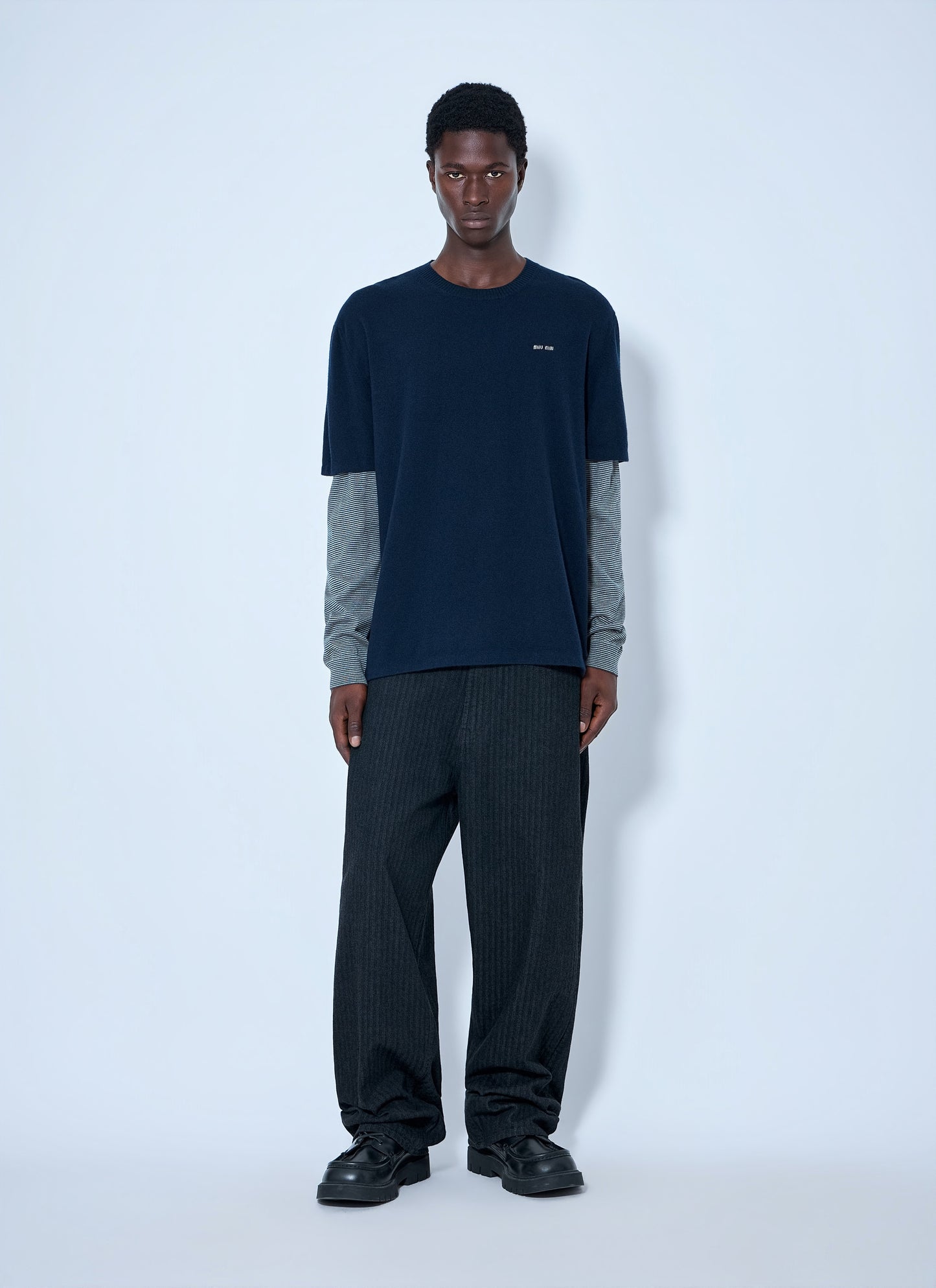 Miu Miu Men Wool And Cashmere Sweater MIU MIU
