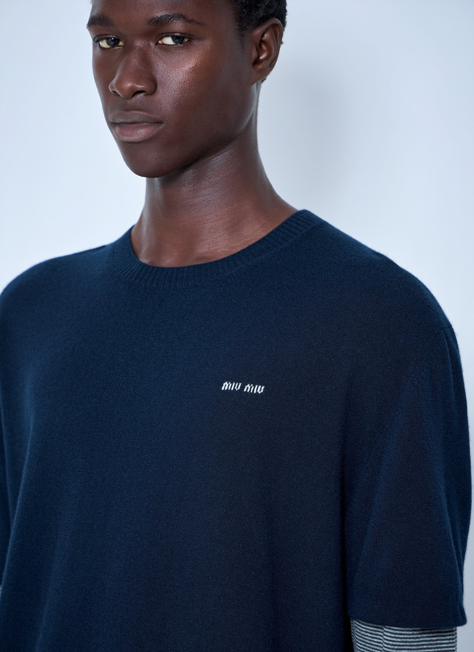 Miu Miu Men Wool And Cashmere Sweater MIU MIU