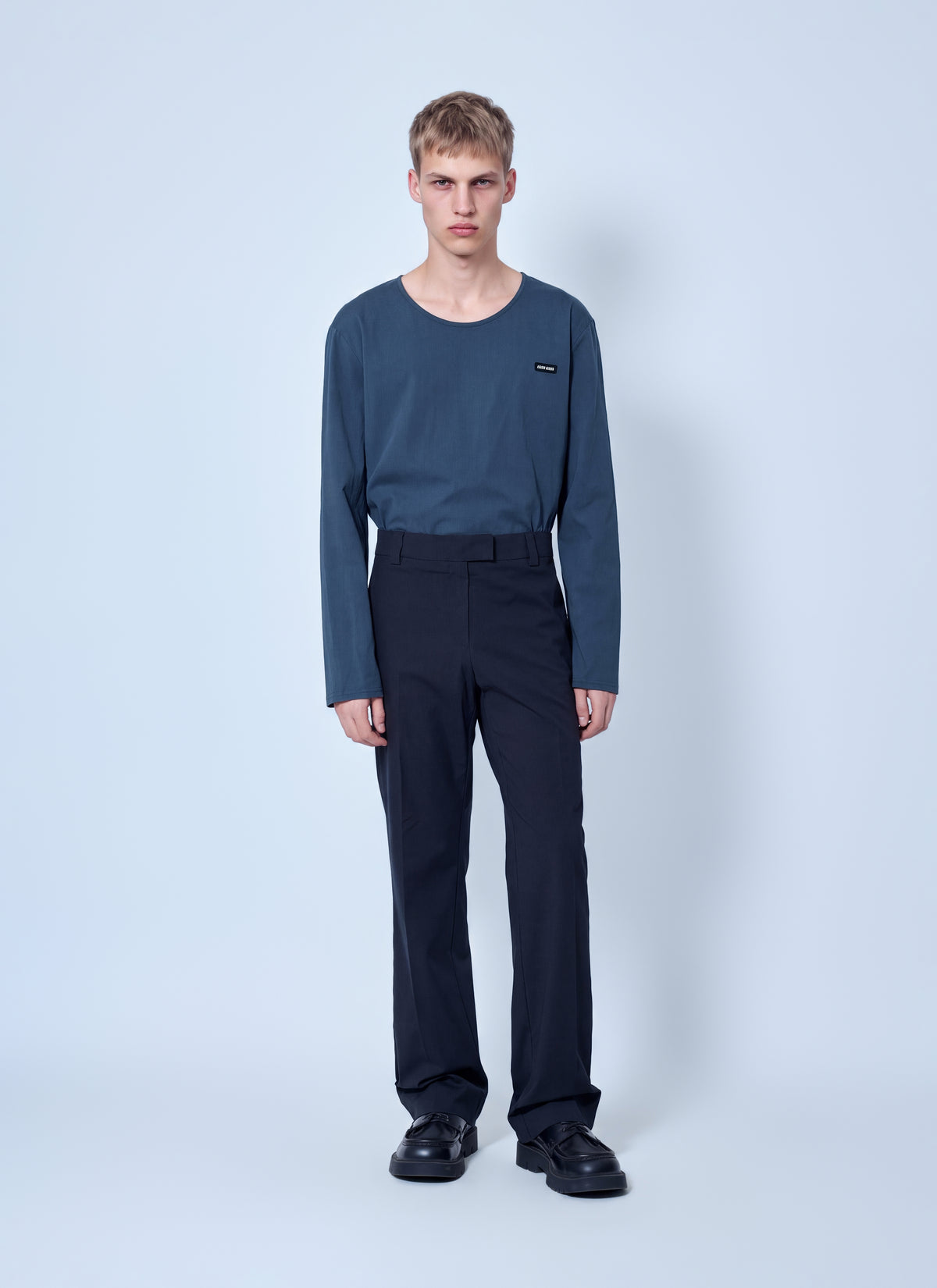 Miu Miu Men Stretch Poplin Pants MIU MIU