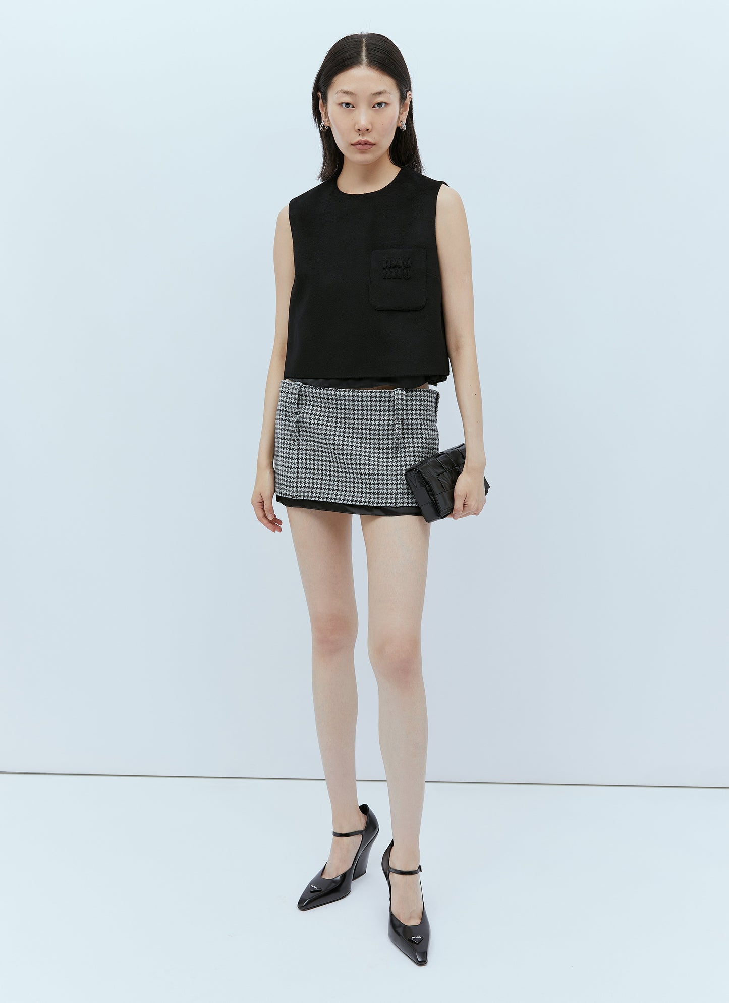Miu Miu Women Tweed Mini Skirt MIU MIU