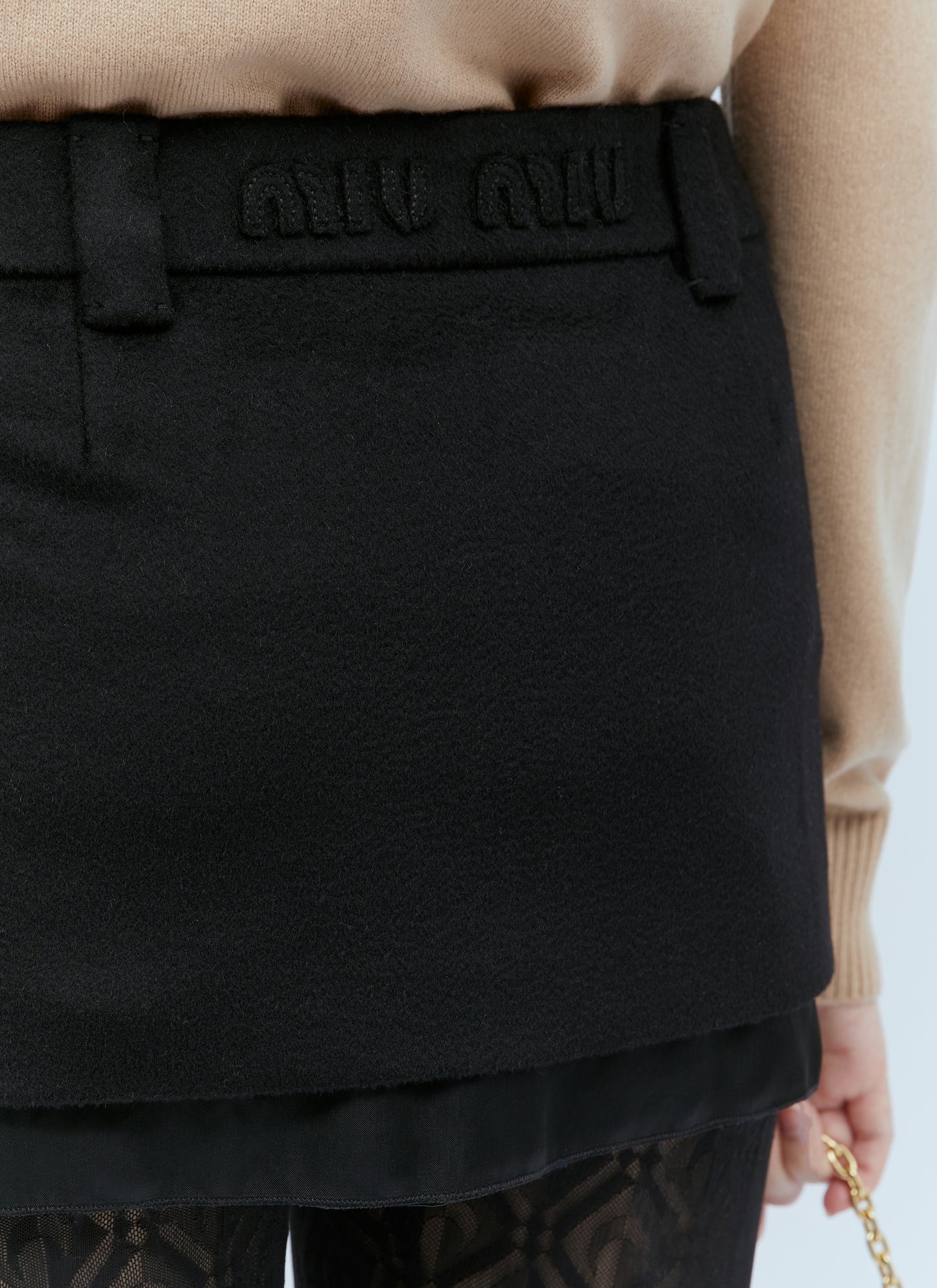Miu Miu Women Velour Mini Skirt MIU MIU