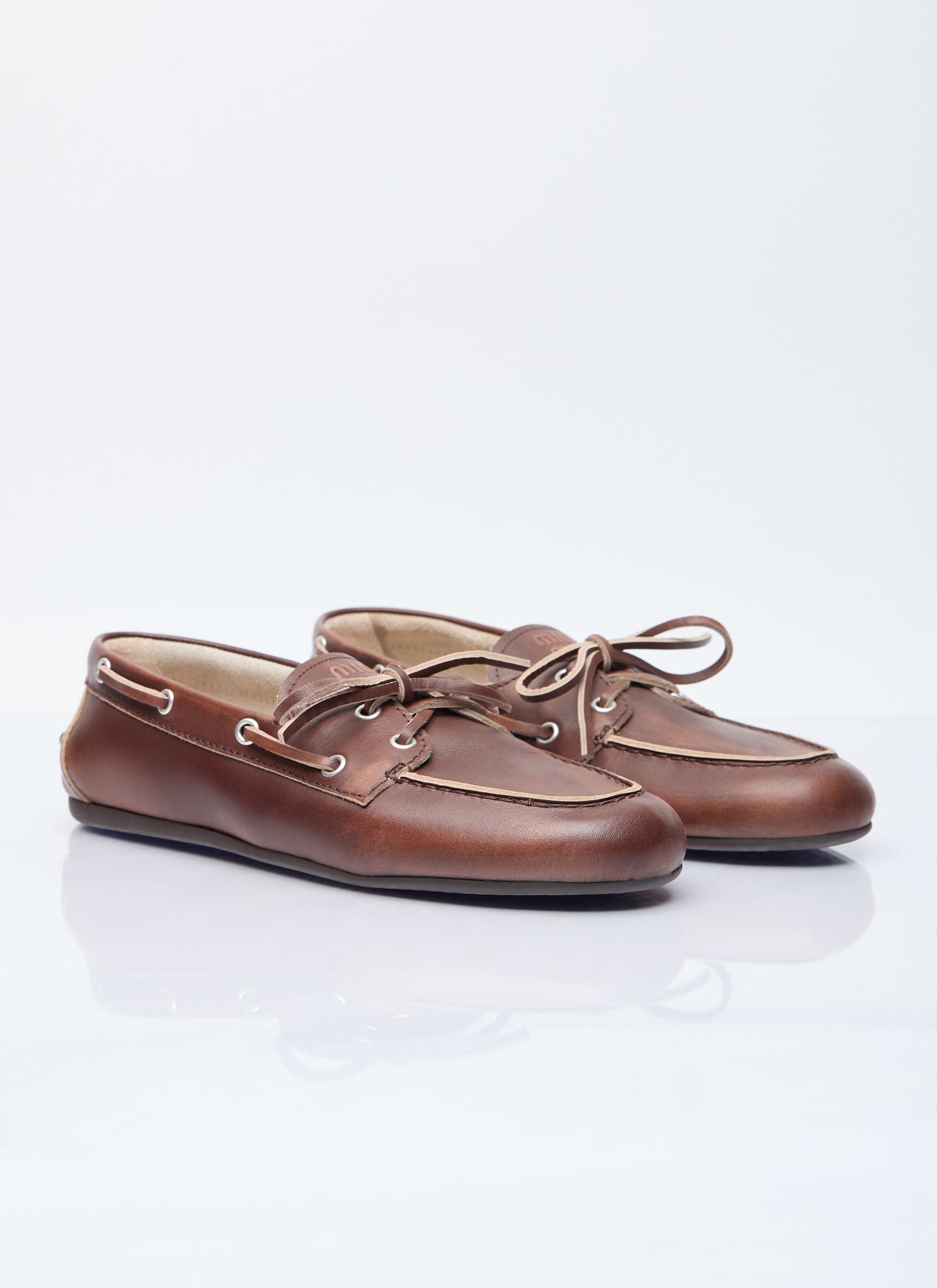 Miu Miu Women Lace-Up Loafers MIU MIU