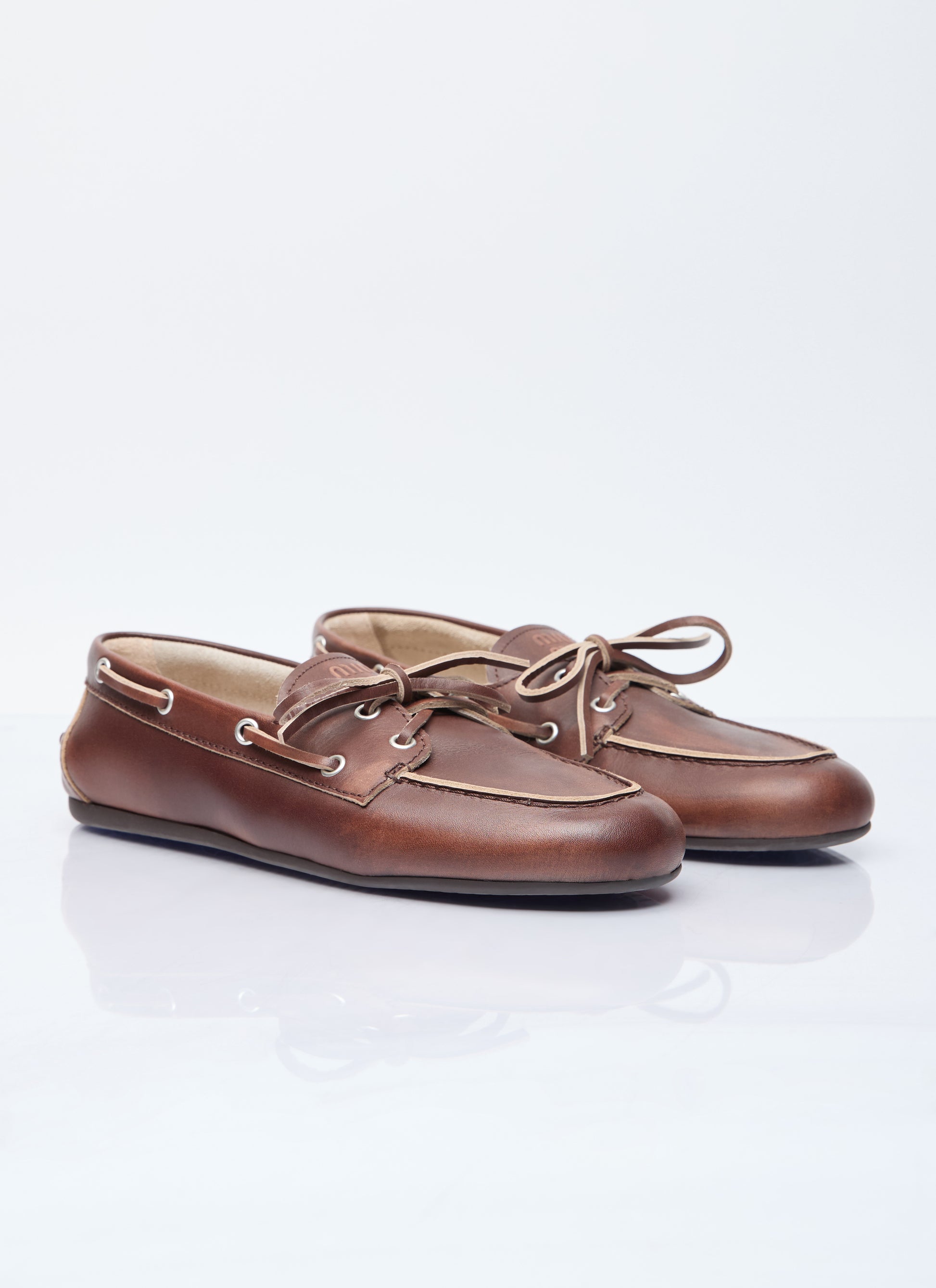 Miu Miu Women Lace-Up Loafers MIU MIU