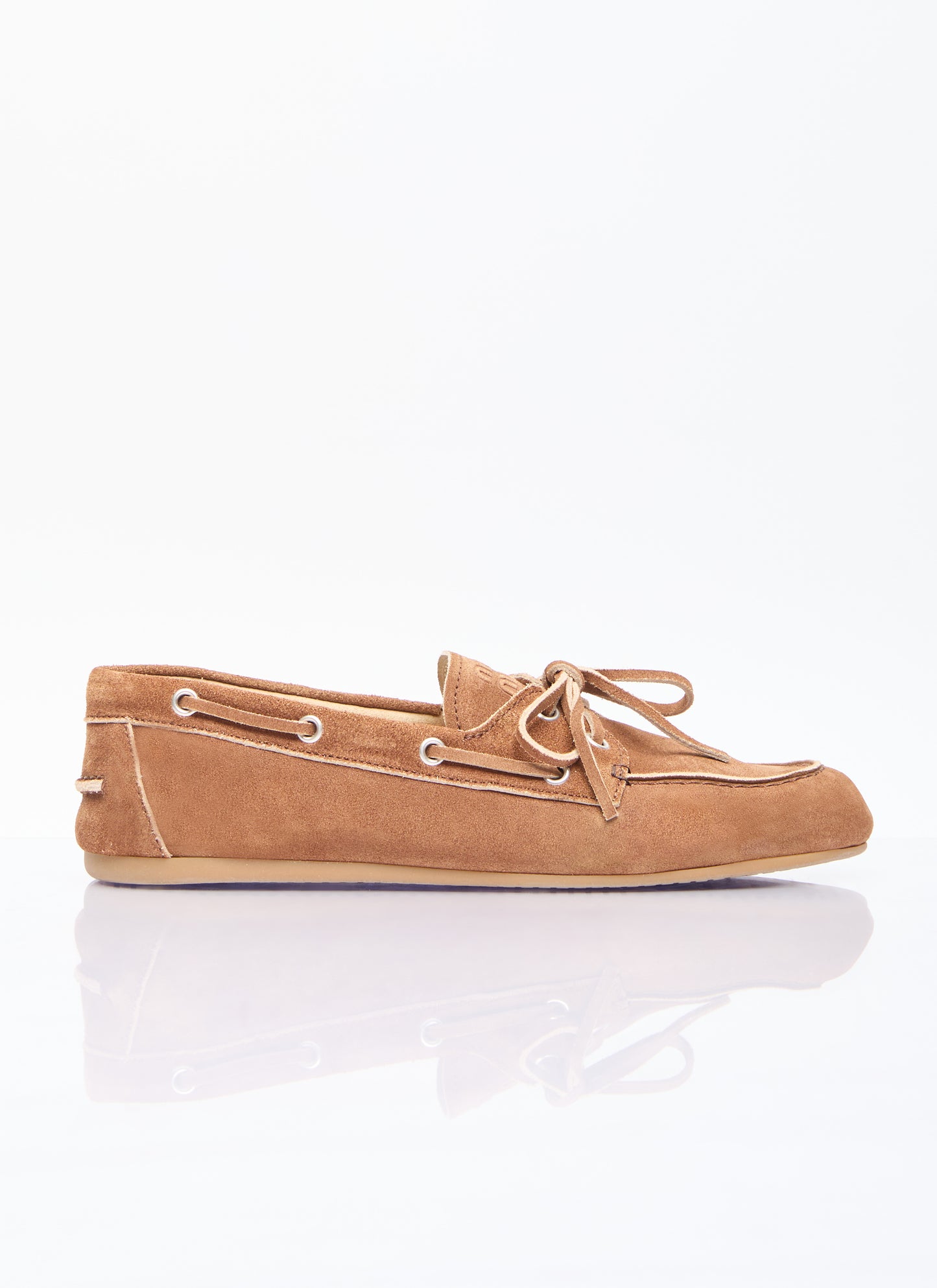 Miu Miu Women Faded Suede Loafers MIU MIU