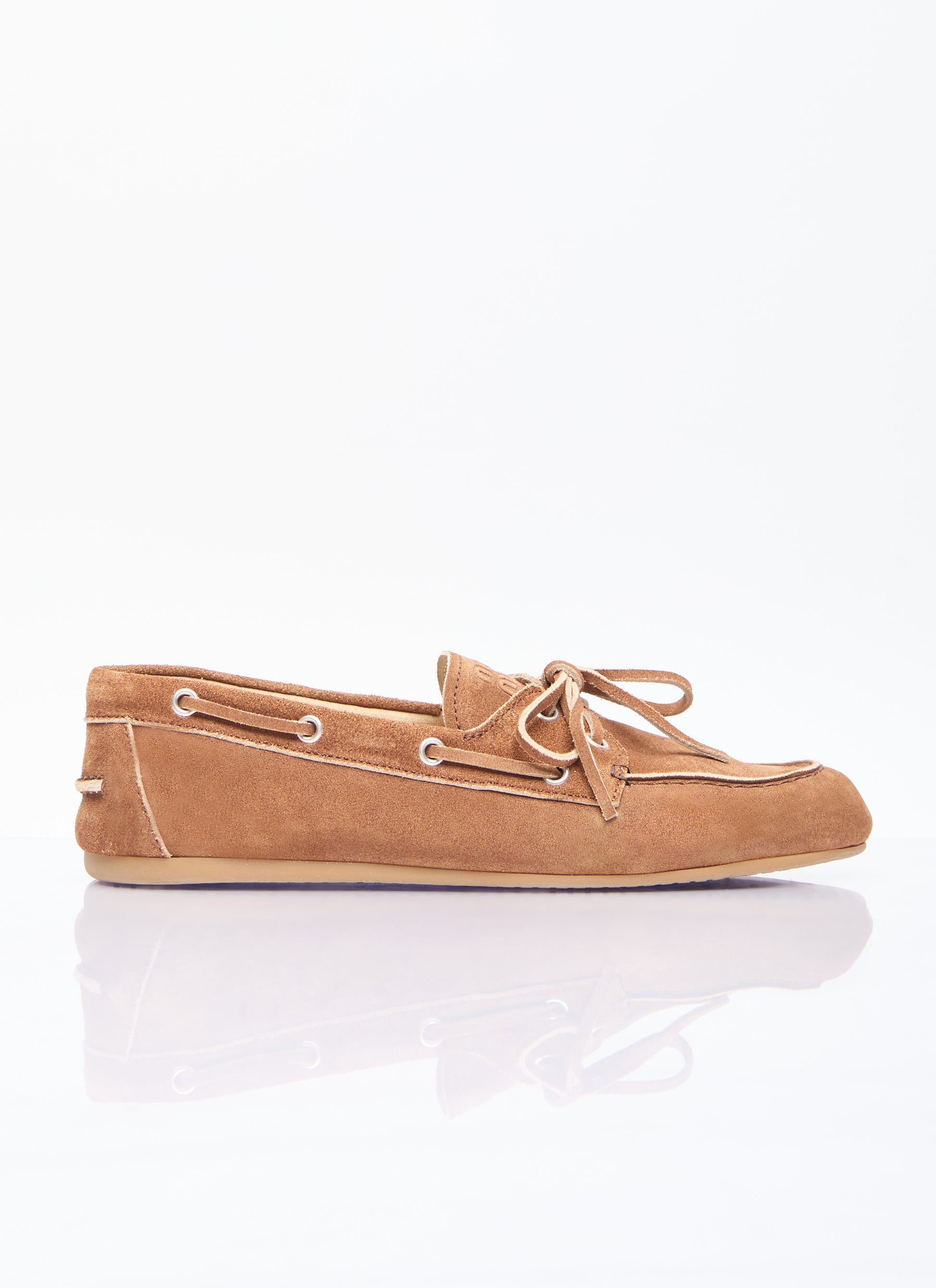 Miu Miu Women Faded Suede Loafers MIU MIU