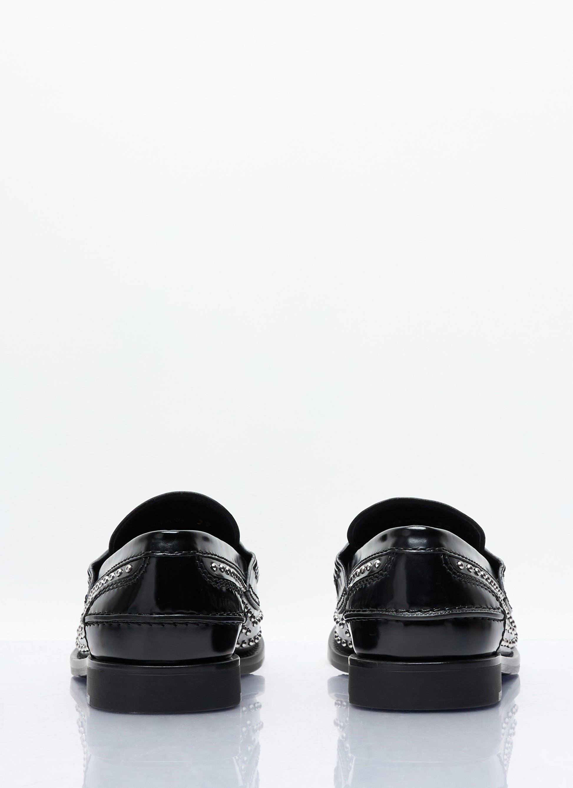 Miu Miu Women Studded Leather Loafers MIU MIU