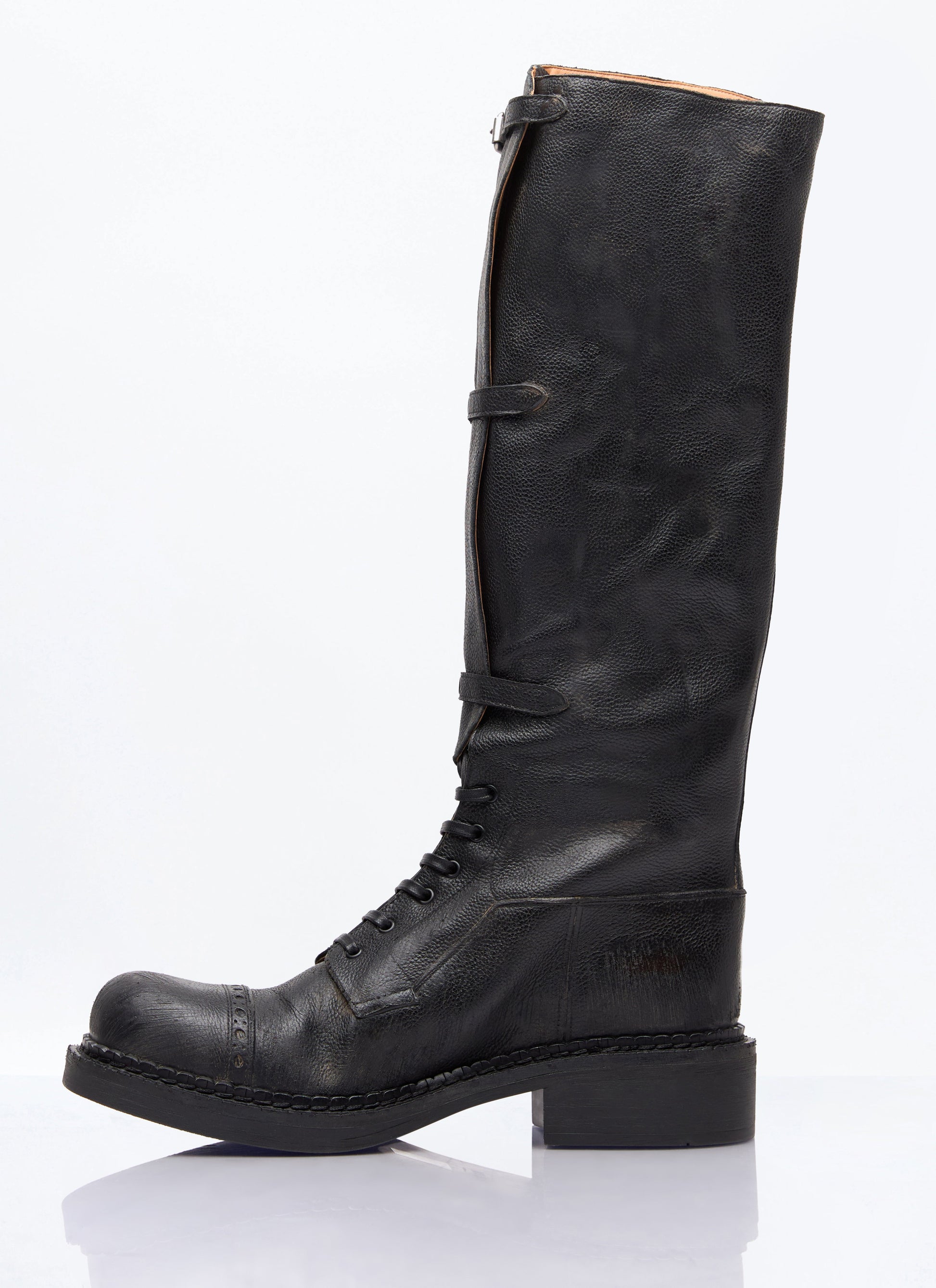 Miu Miu Women High Leather Boots MIU MIU