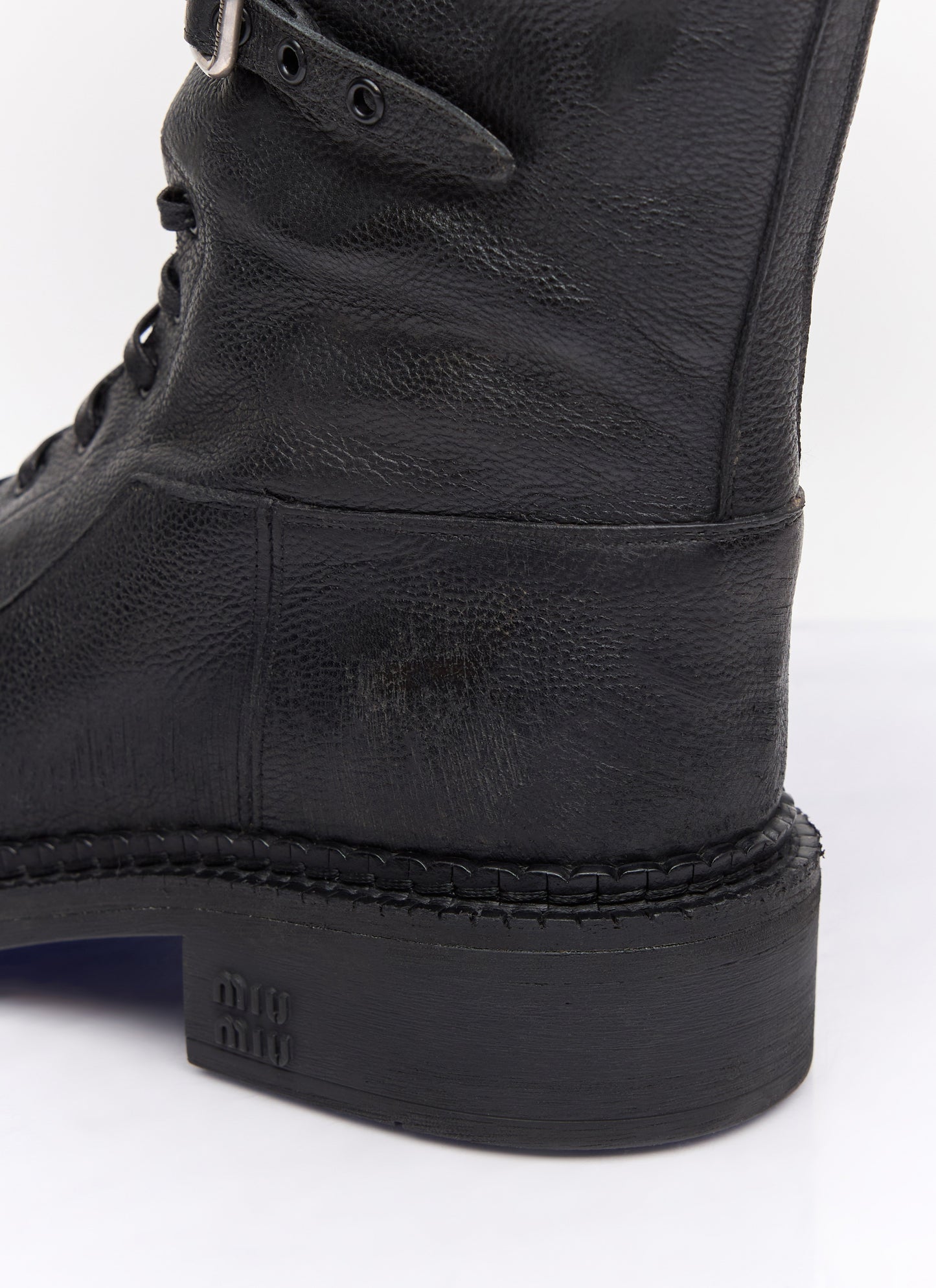 Miu Miu Women High Leather Boots MIU MIU