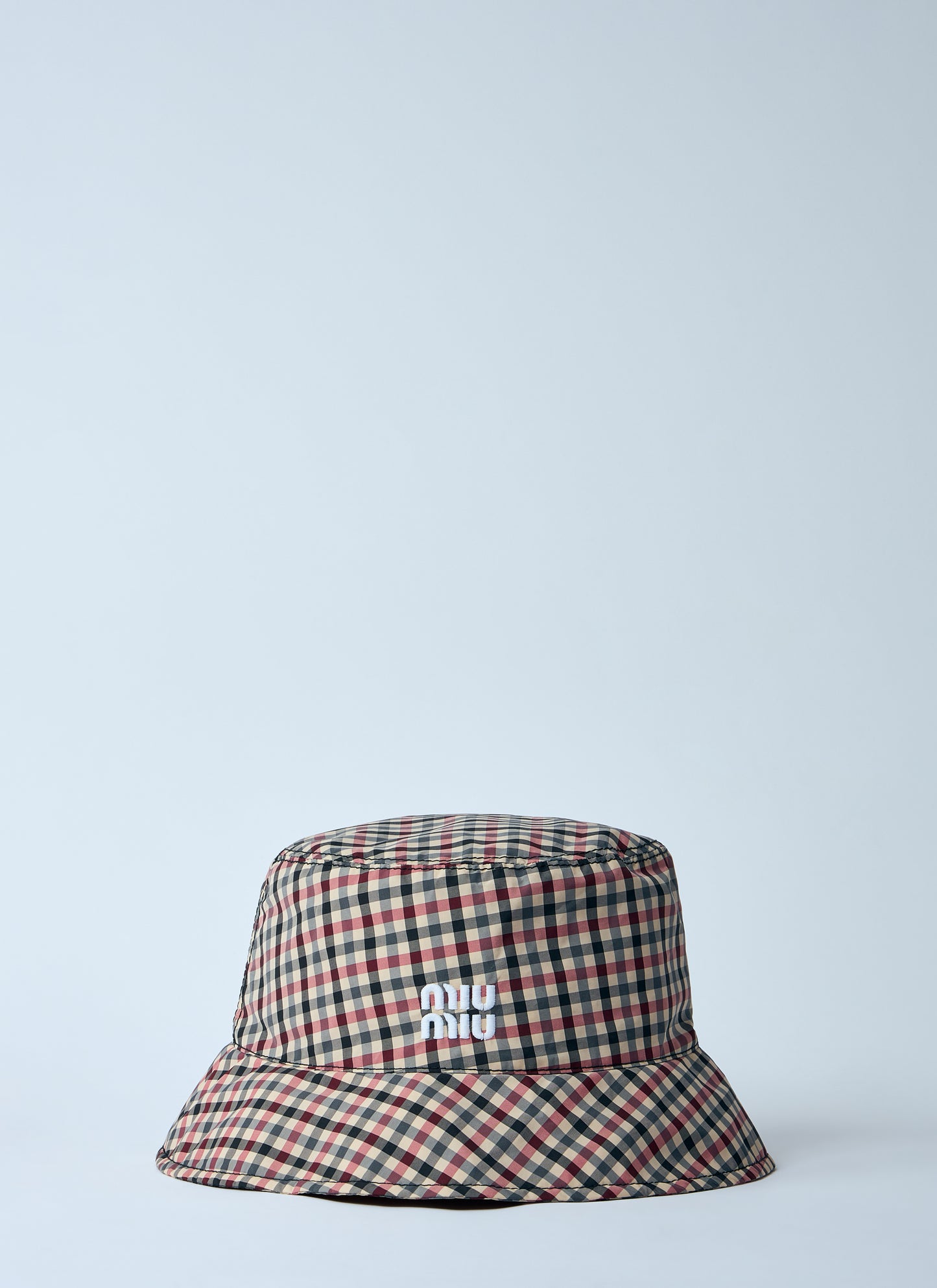 Miu Miu Women Vichy Bucket Hat MIU MIU