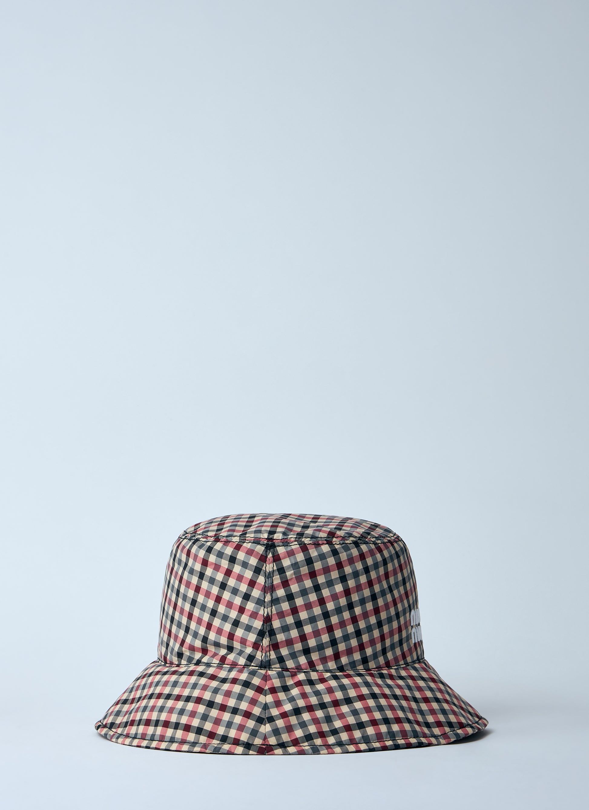 Miu Miu Women Vichy Bucket Hat MIU MIU