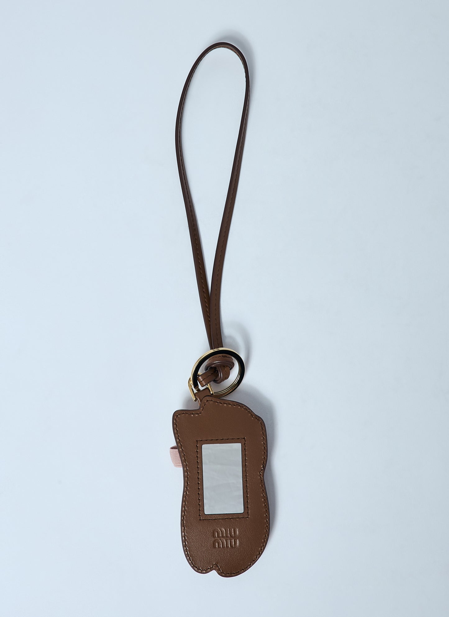 Miu Miu Women Miu Ballet Leather Keychain MIU MIU