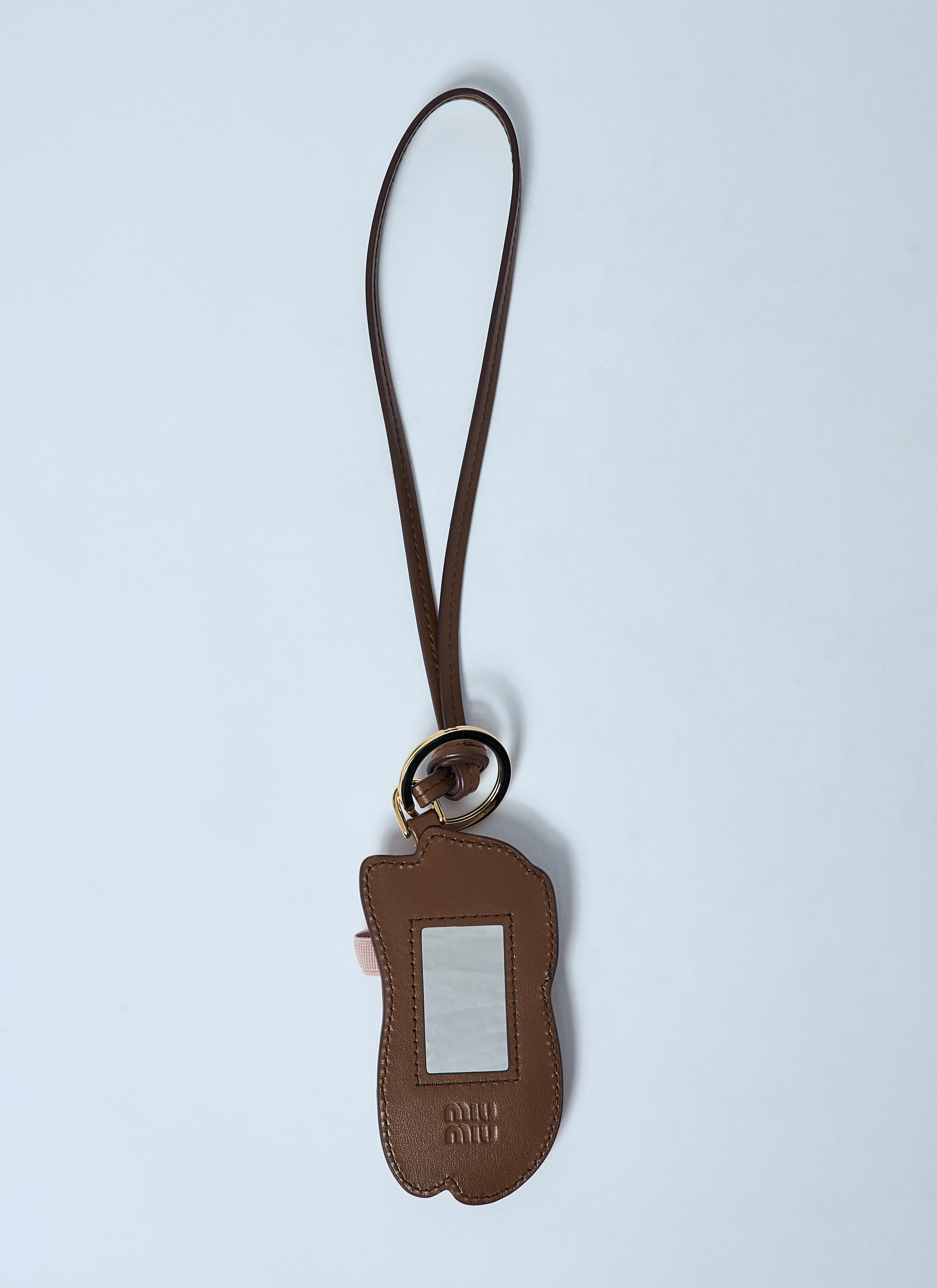 Miu Miu Women Miu Ballet Leather Keychain MIU MIU