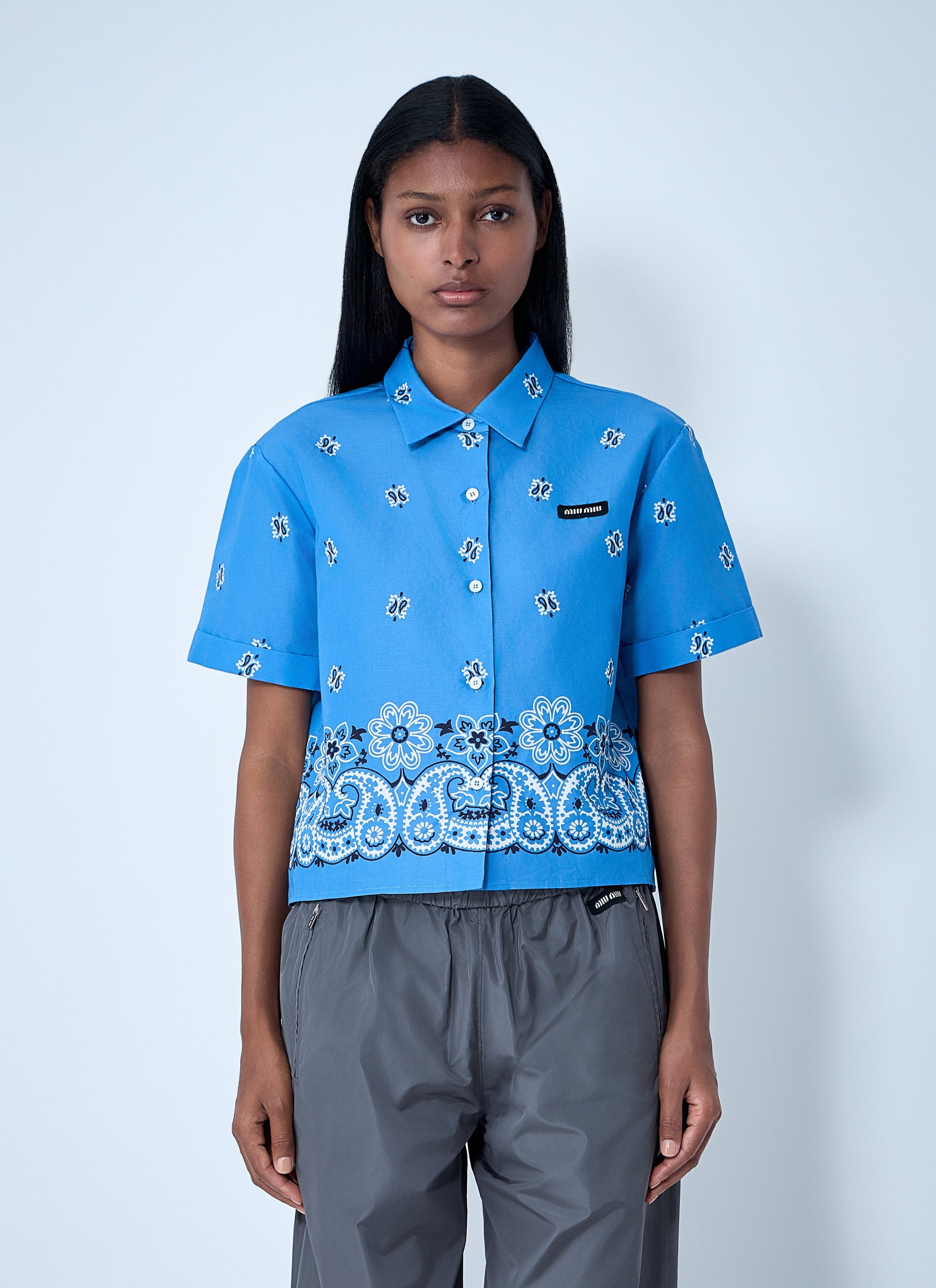 Miu Miu Women Bandana Shirt MIU MIU