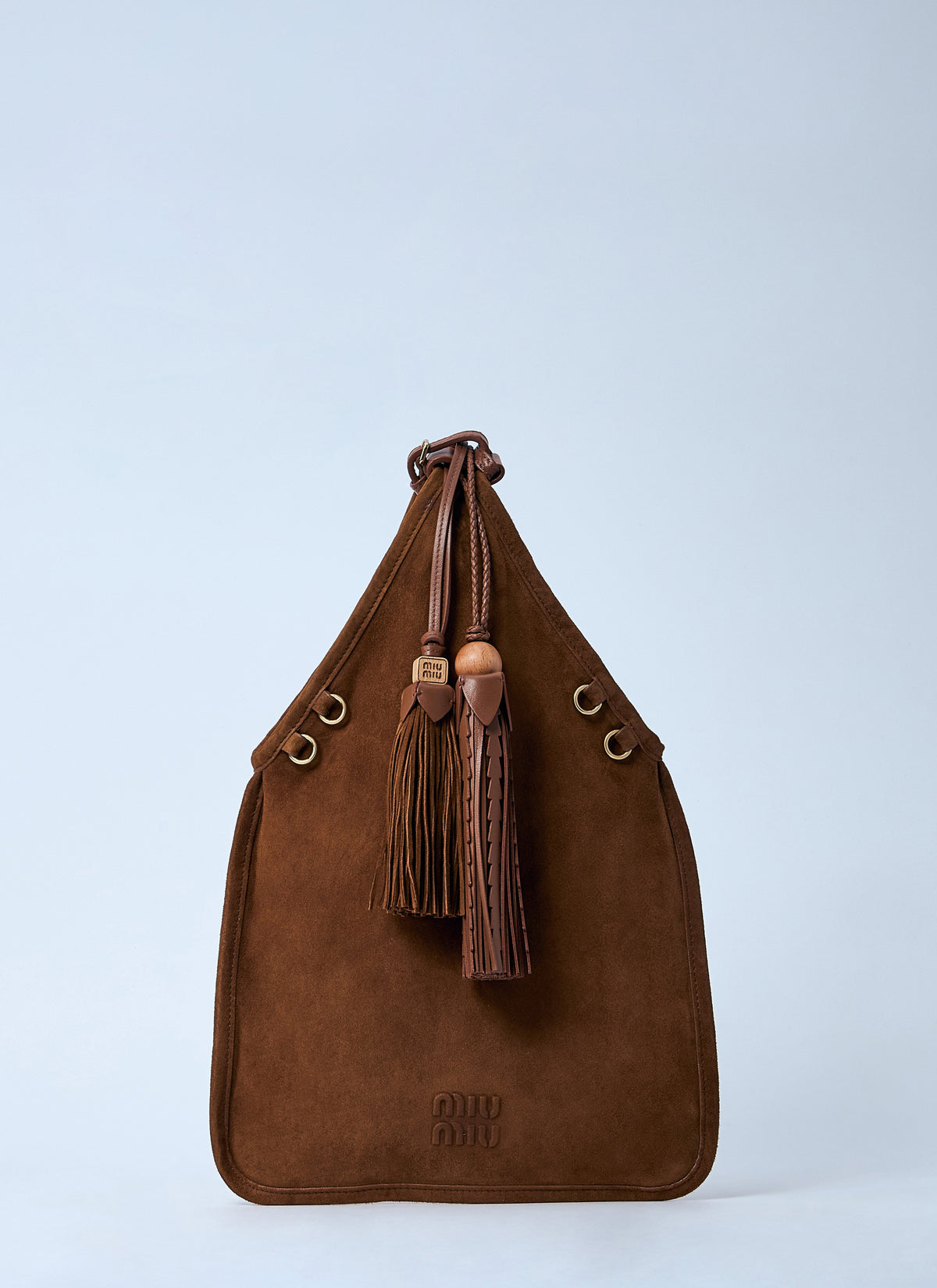 Miu Miu Women Suede Handbag With Tassels MIU MIU