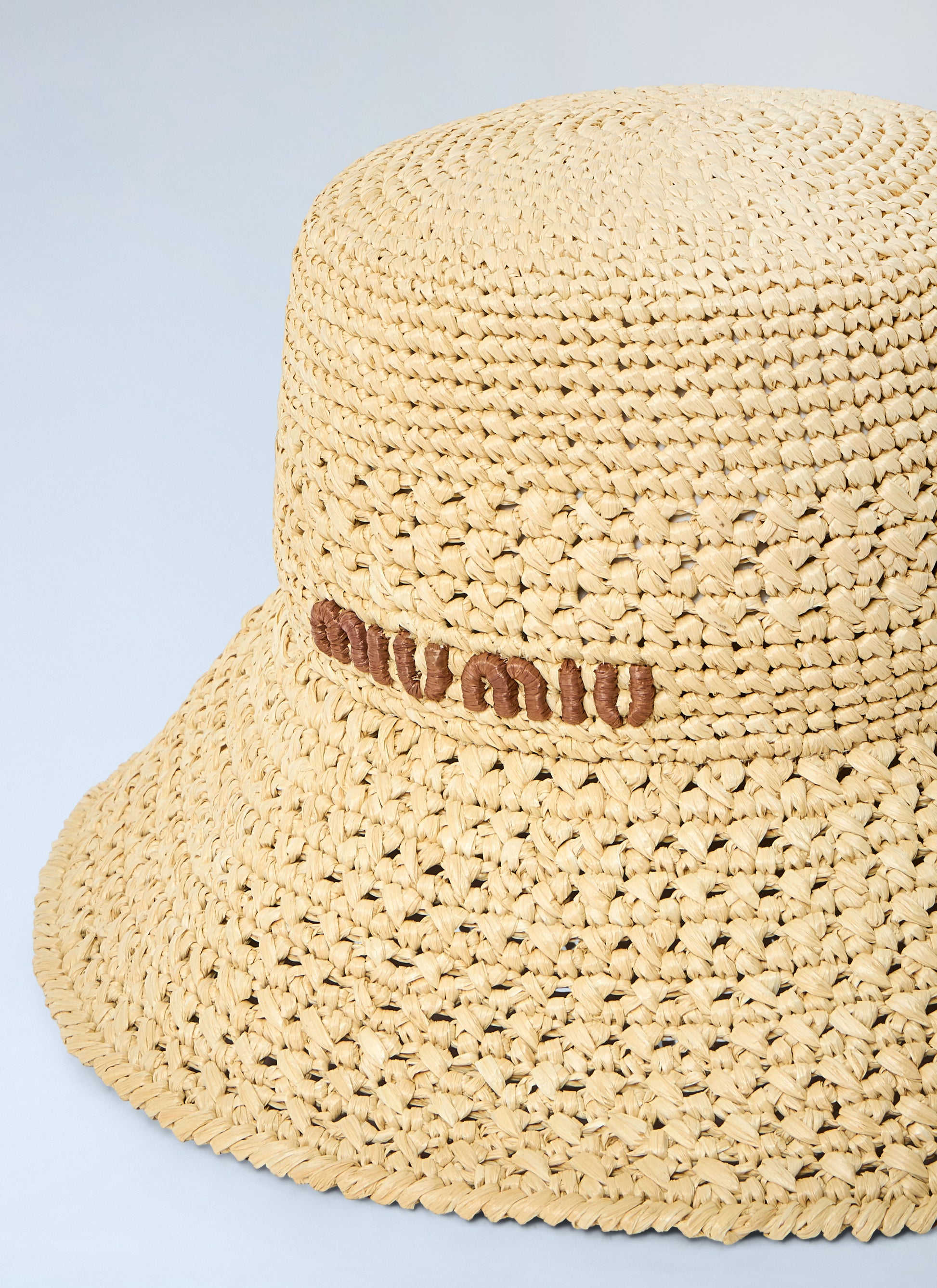 Miu Miu Women Logo Motif Bucket Hat MIU MIU