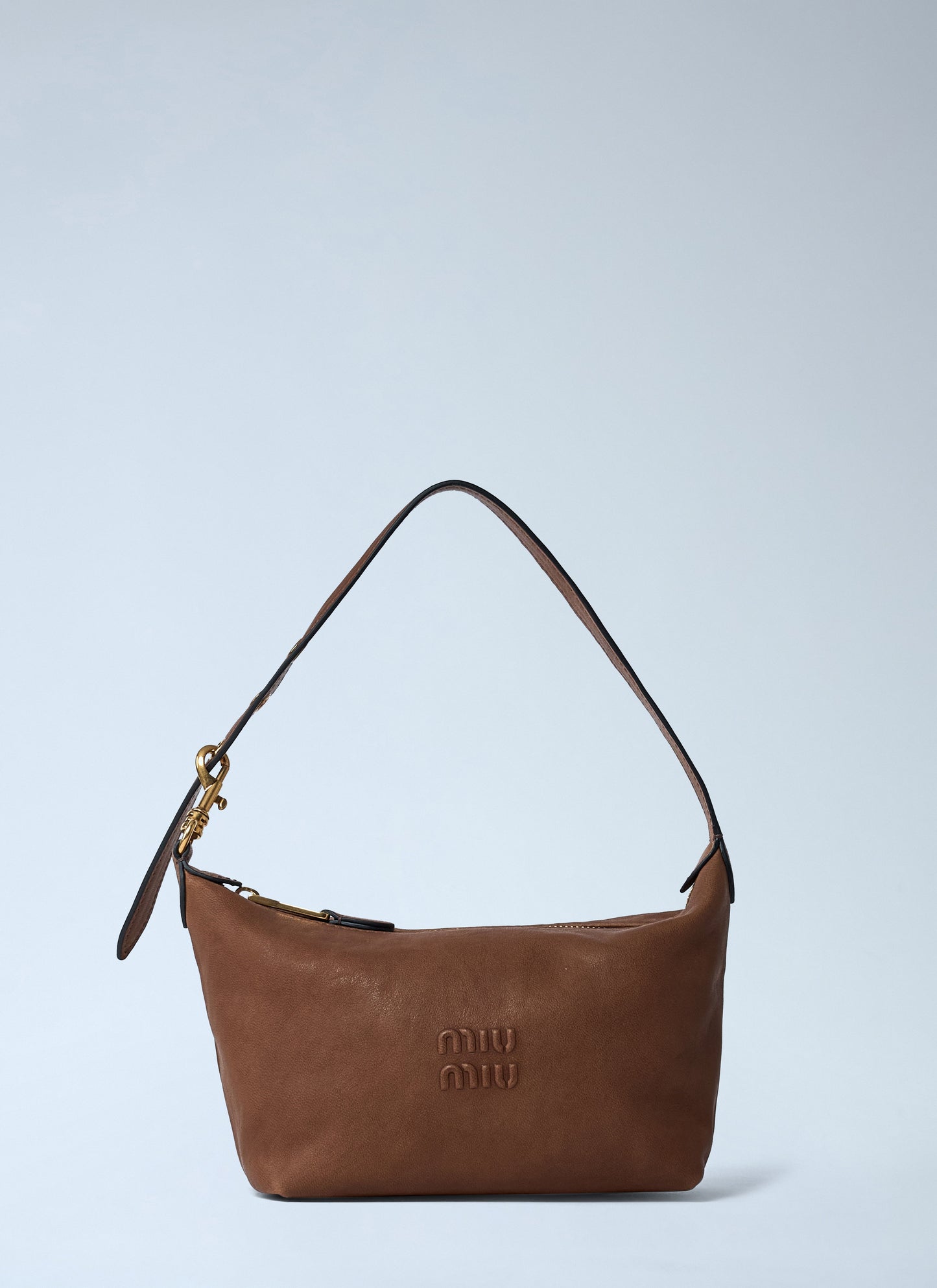 Miu Miu Women Leather Logo Motif Shoulder Bag MIU MIU