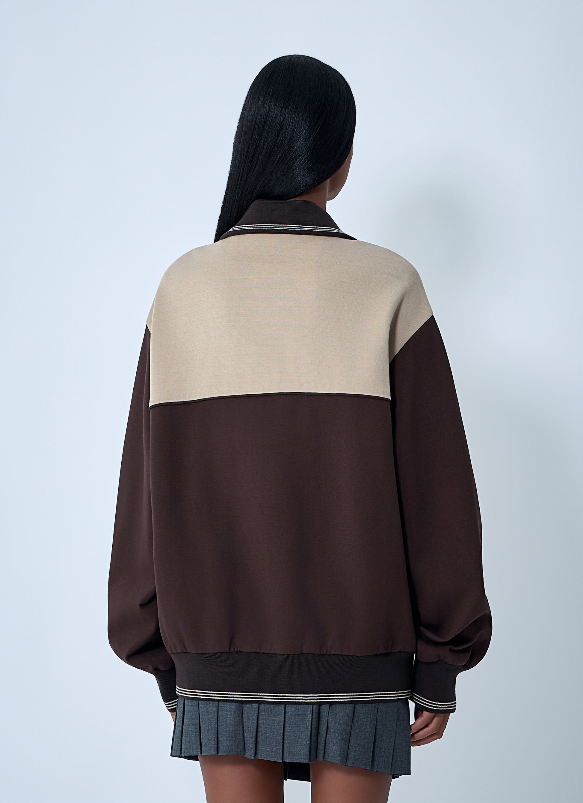Miu Miu Women Contrast Panel Jacket MIU MIU
