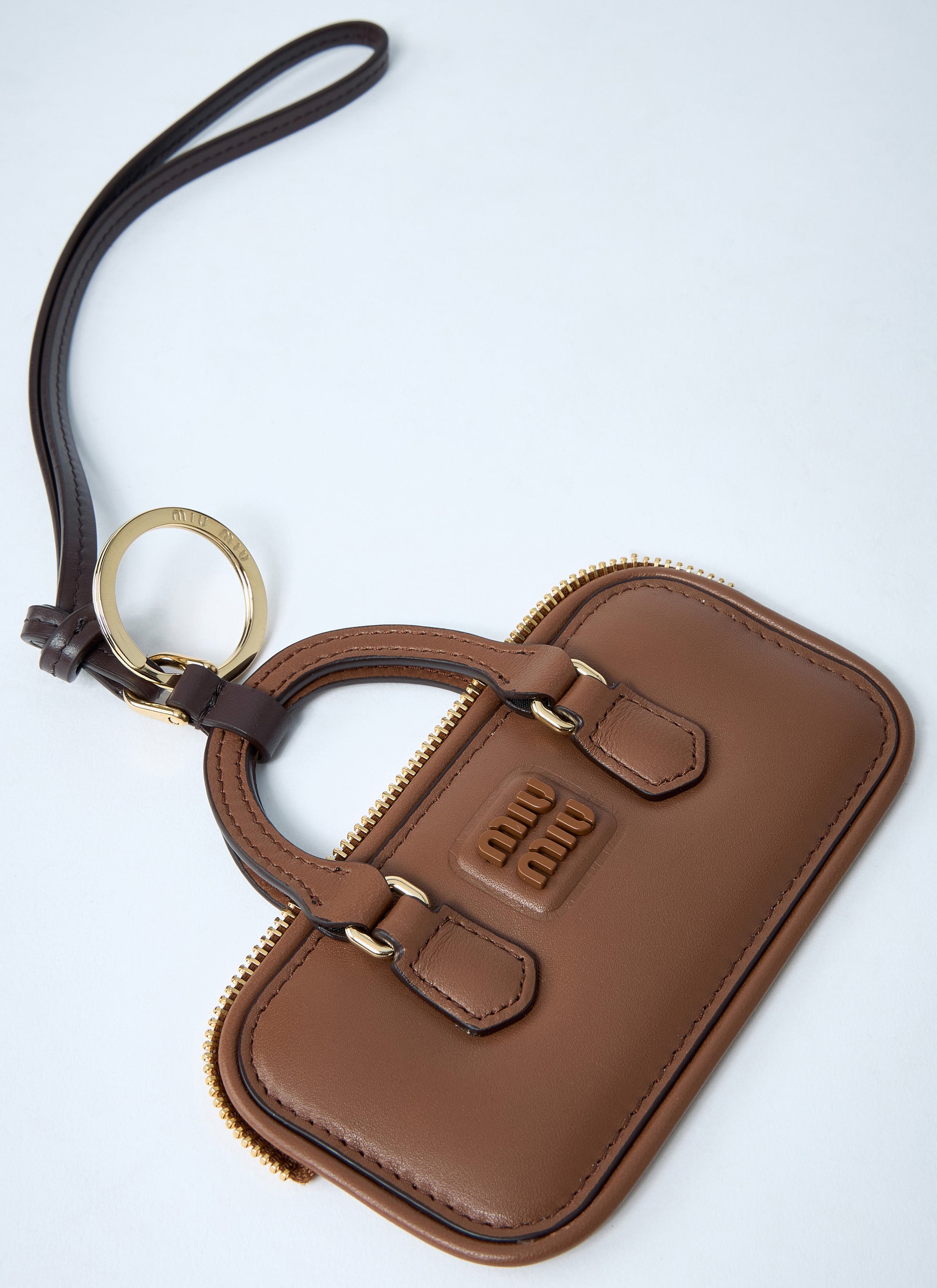 Miu Miu Women Arcadie Leather Keyring MIU MIU