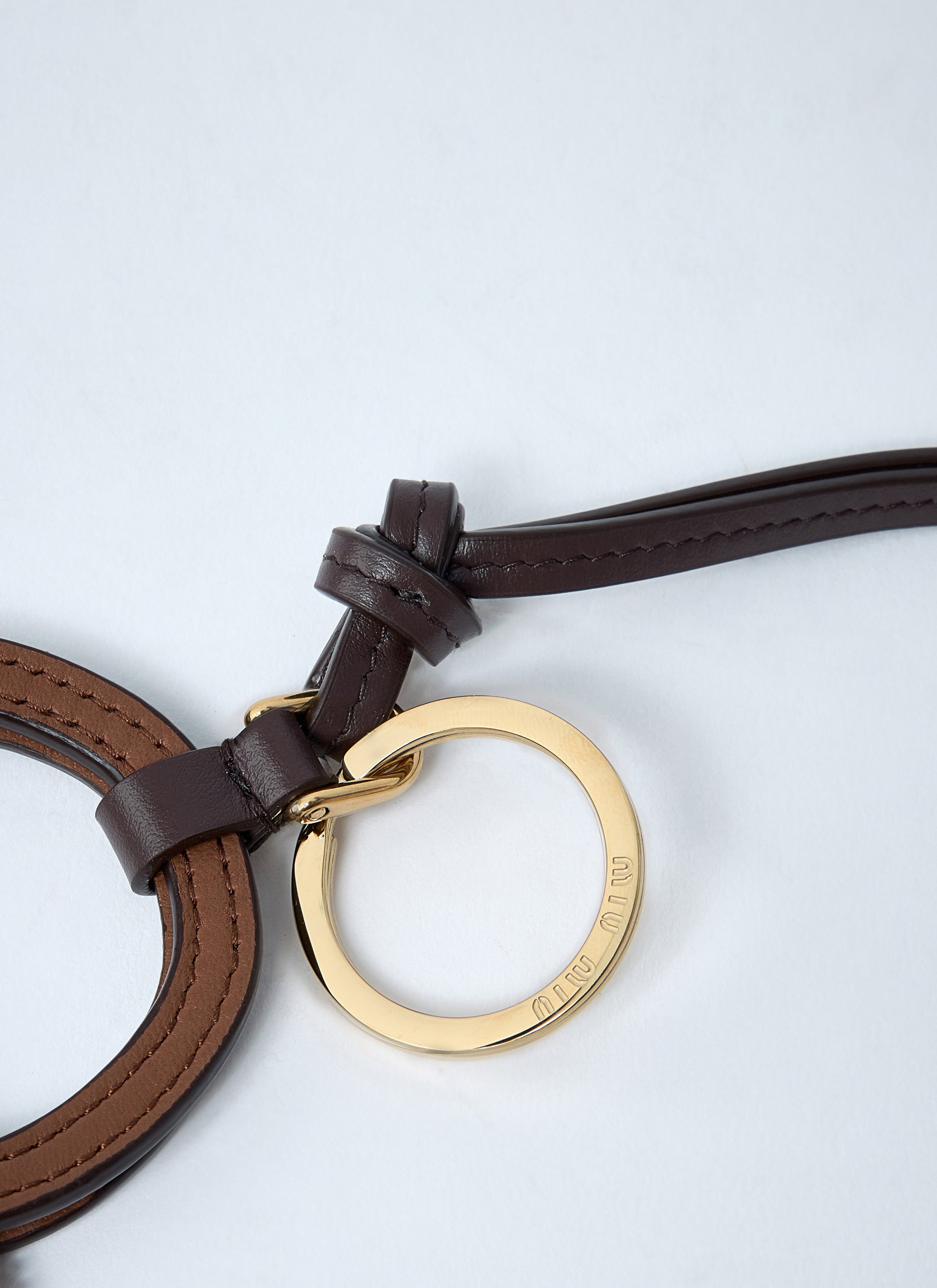 Miu Miu Women Arcadie Leather Keyring MIU MIU