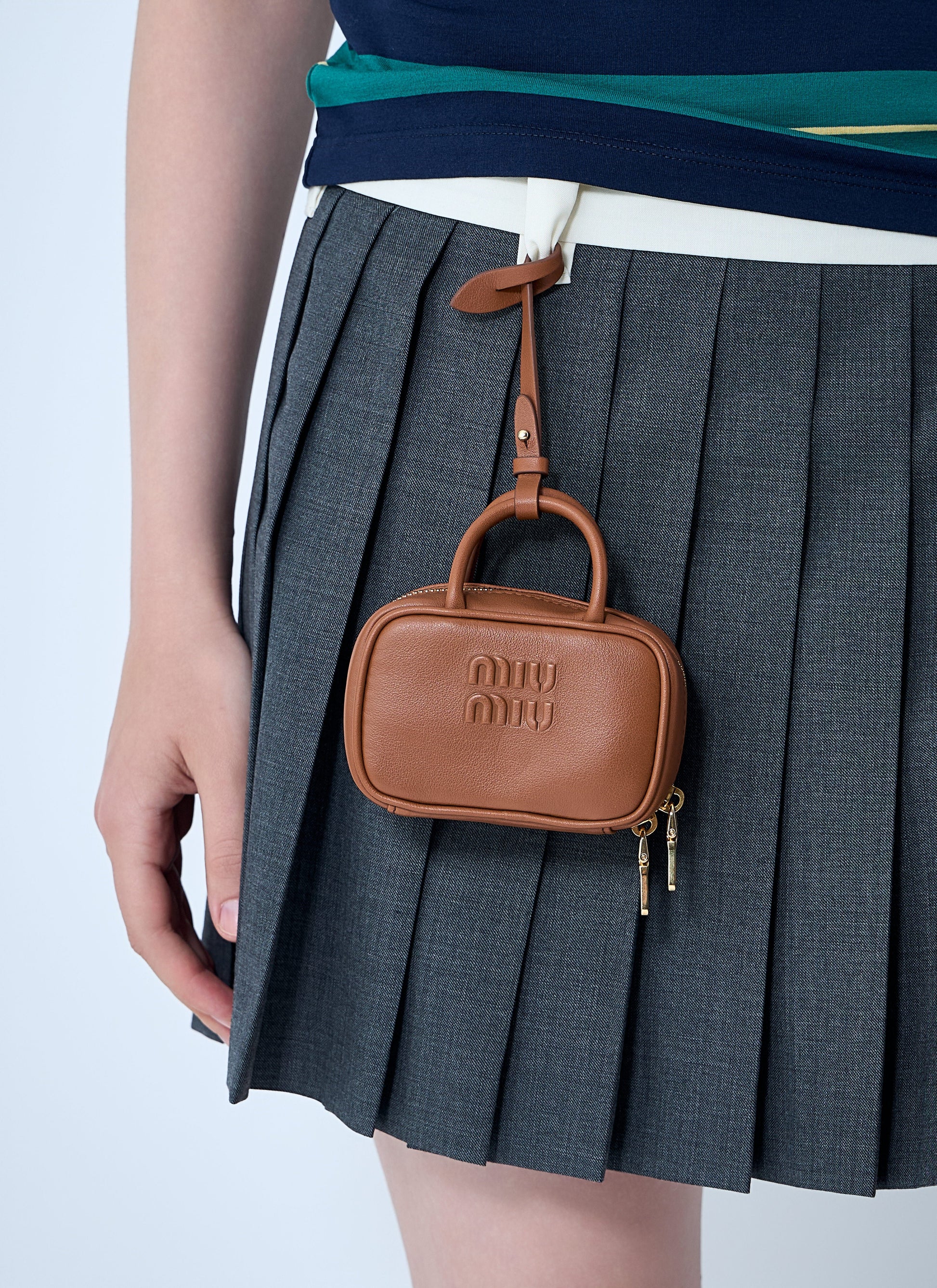 Miu Miu Women Micro Beau Leather Bag MIU MIU