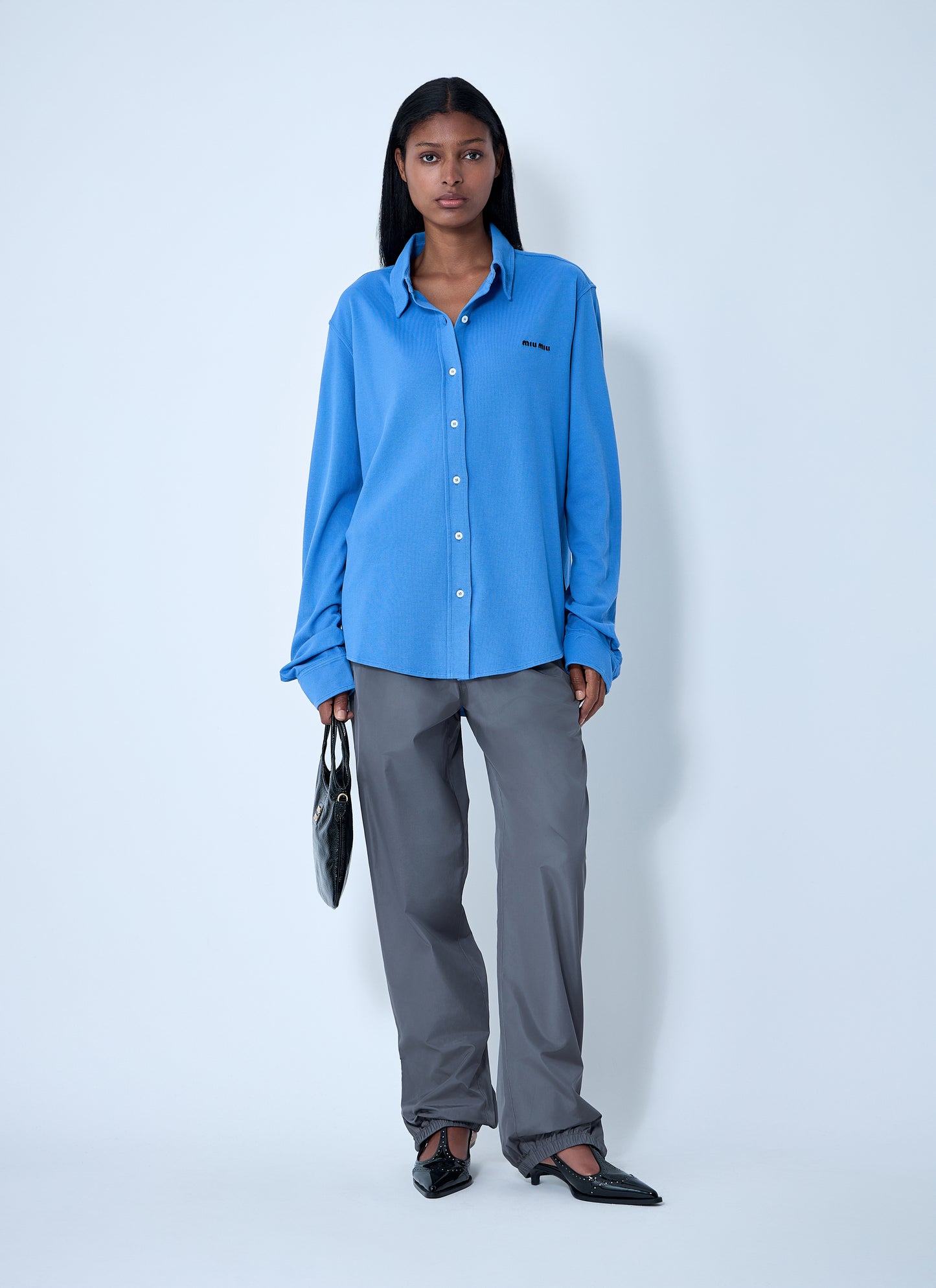 Miu Miu Women Logo Motif Shirt MIU MIU