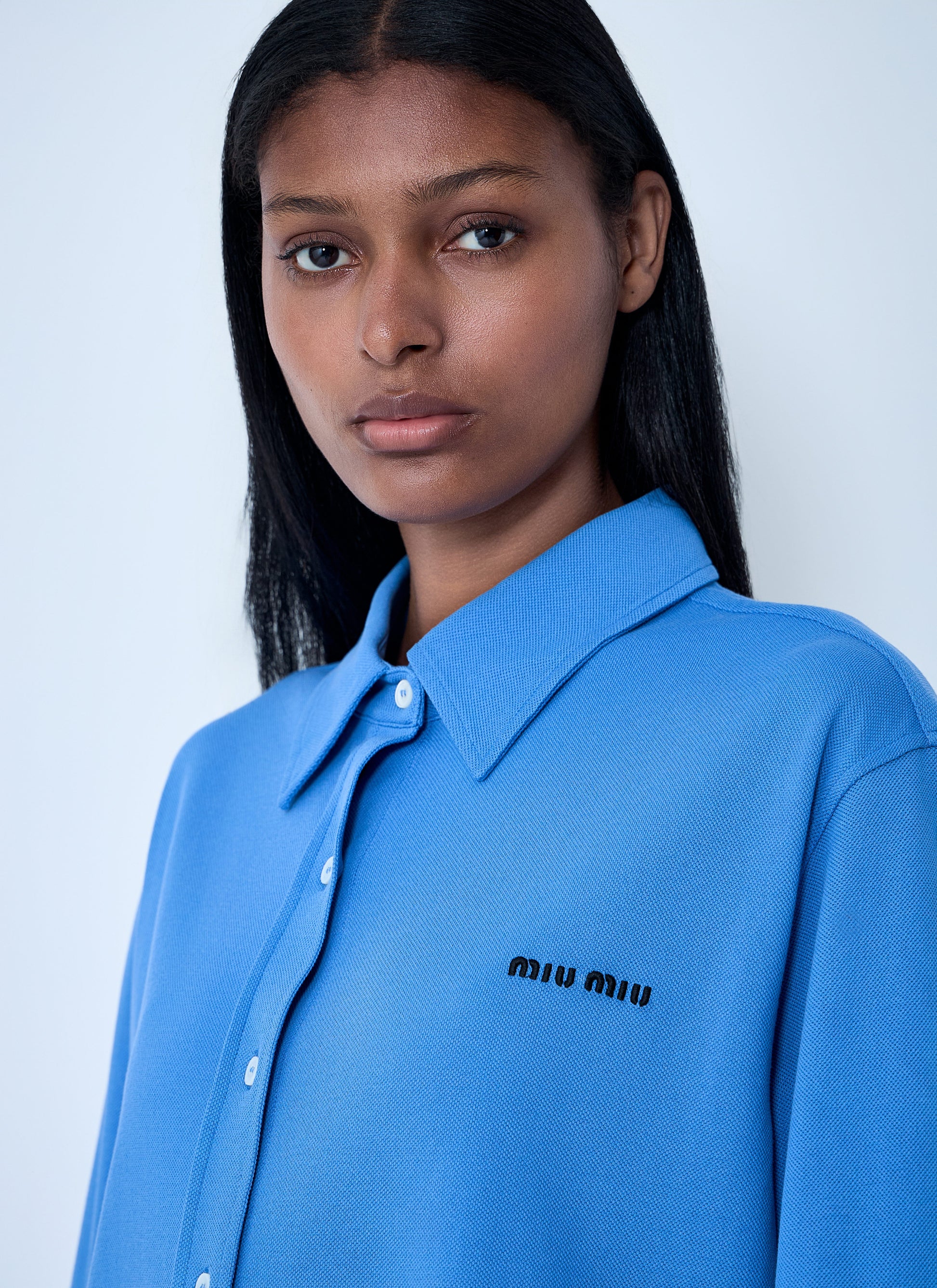 Miu Miu Women Logo Motif Shirt MIU MIU