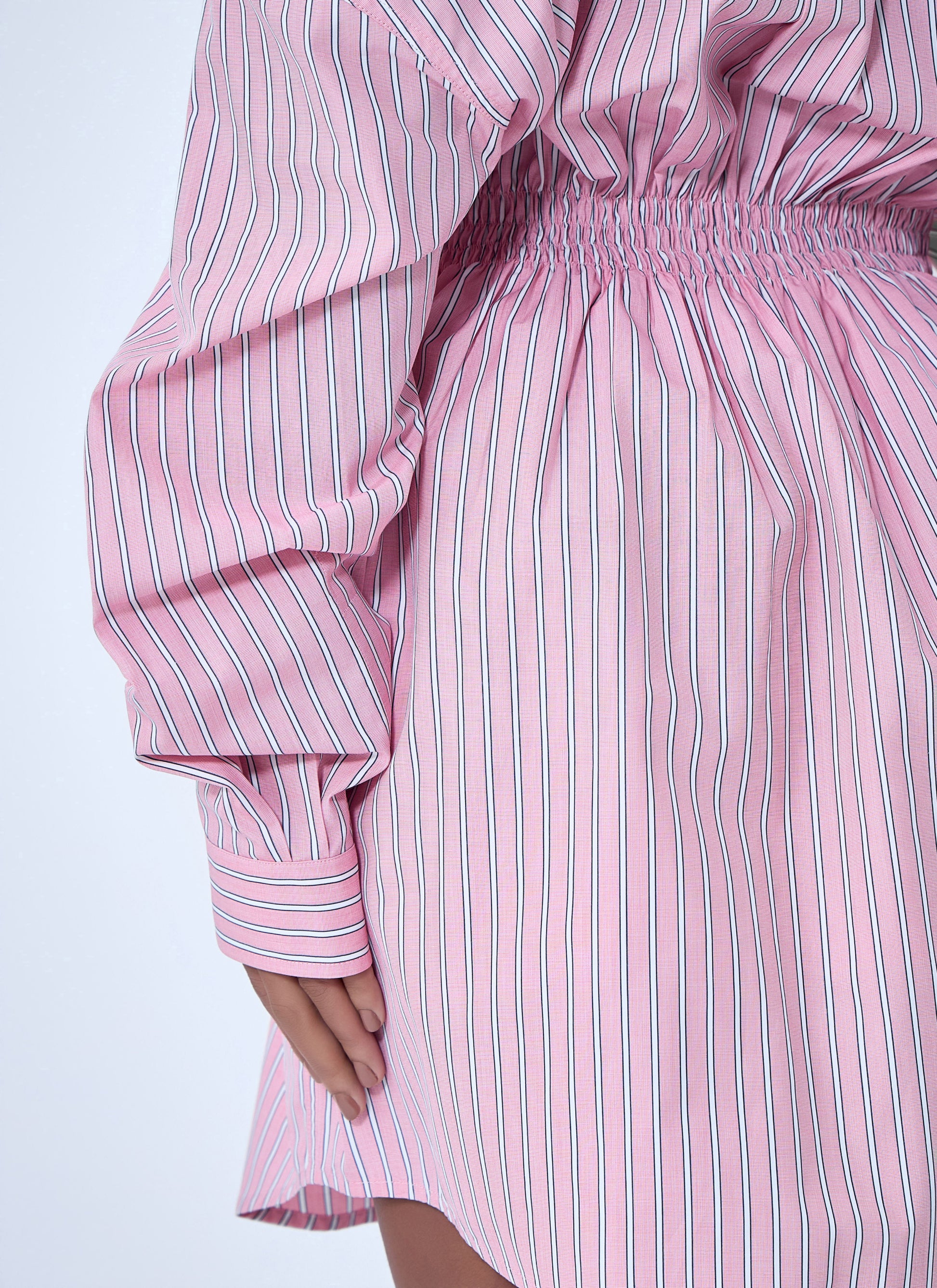Miu Miu Women Striped Poplin Dress MIU MIU