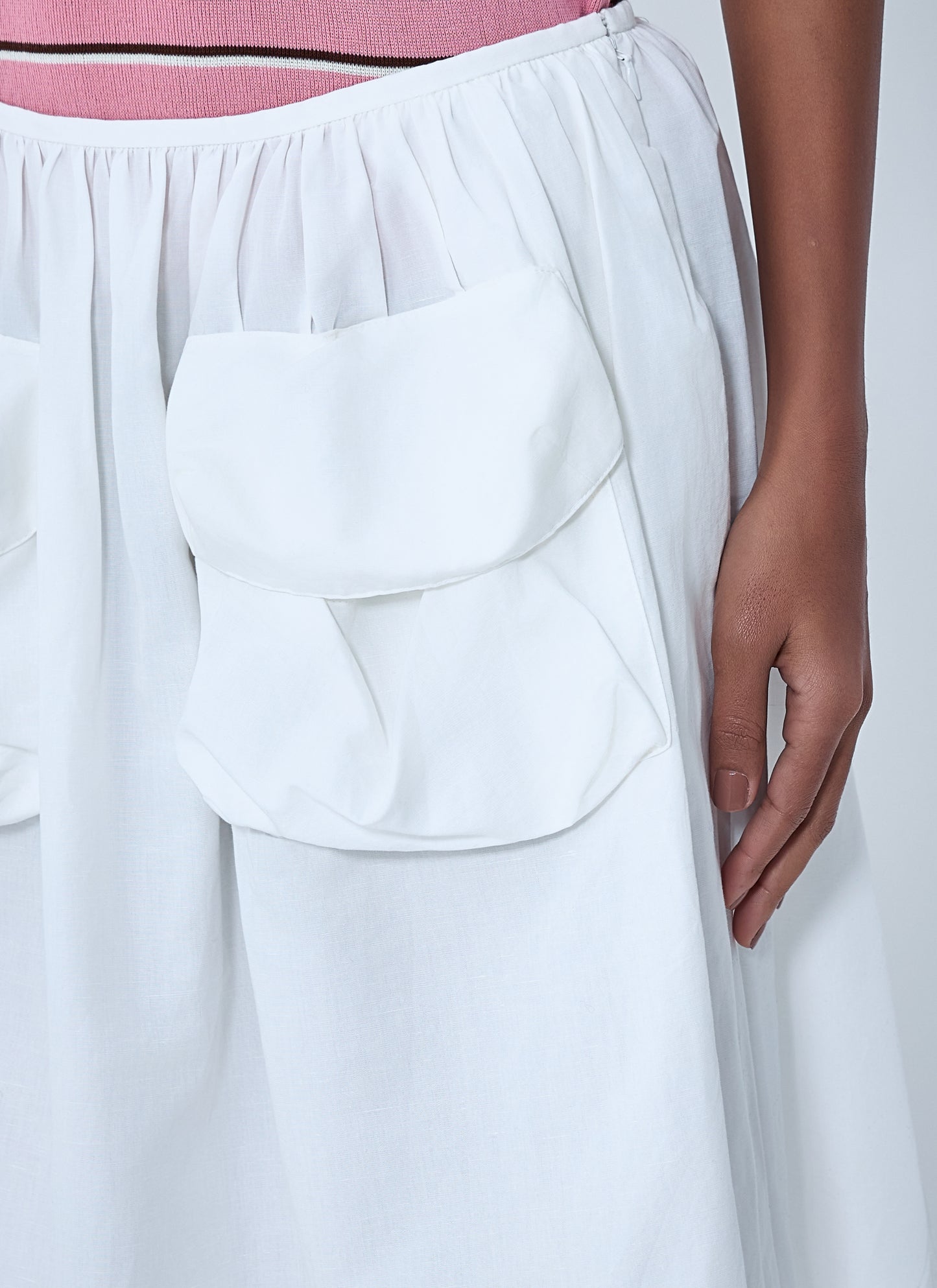 Miu Miu Women Gathered Skirt MIU MIU