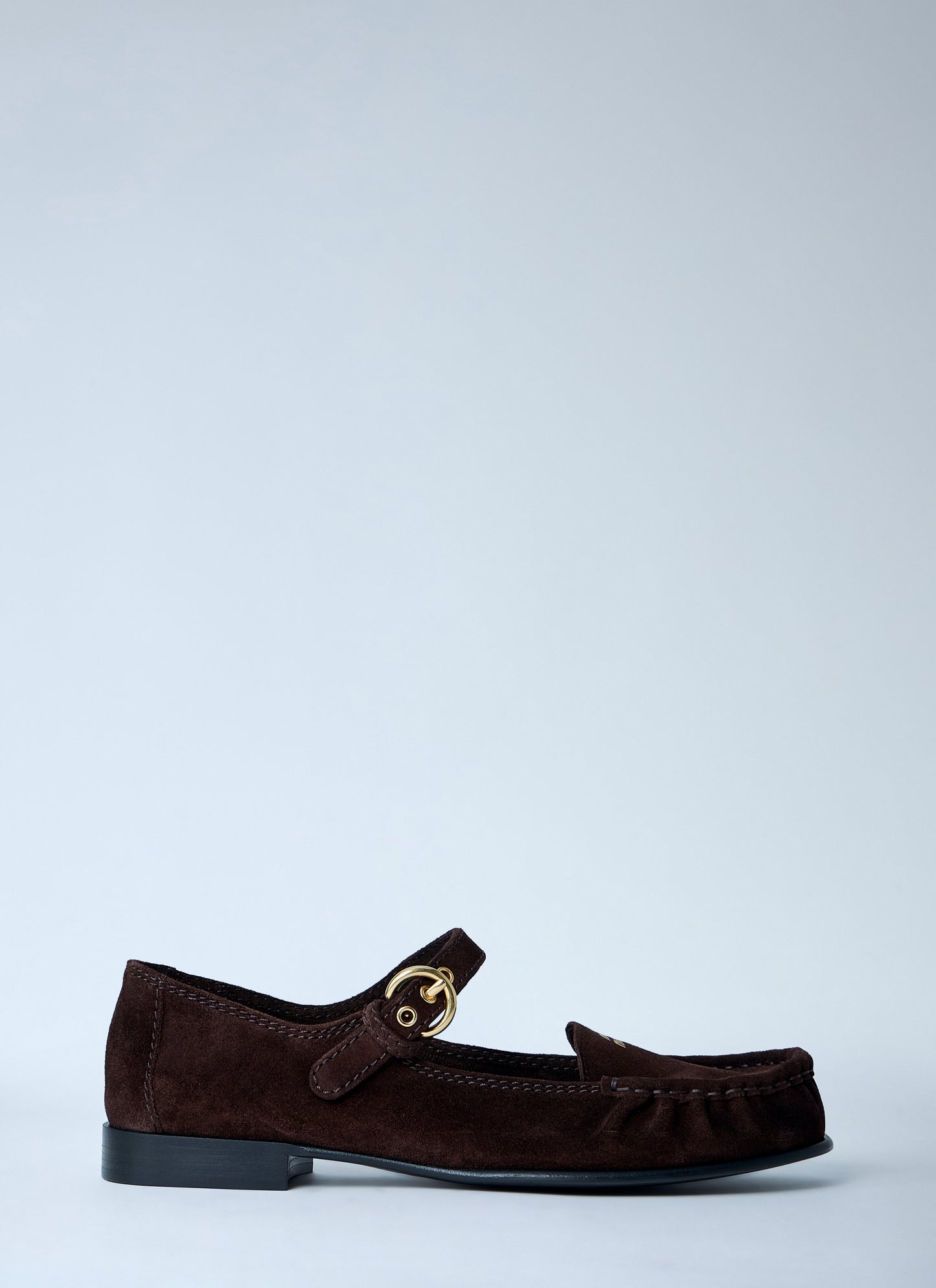 Miu Miu Women Suede Mary Jane Loafers MIU MIU