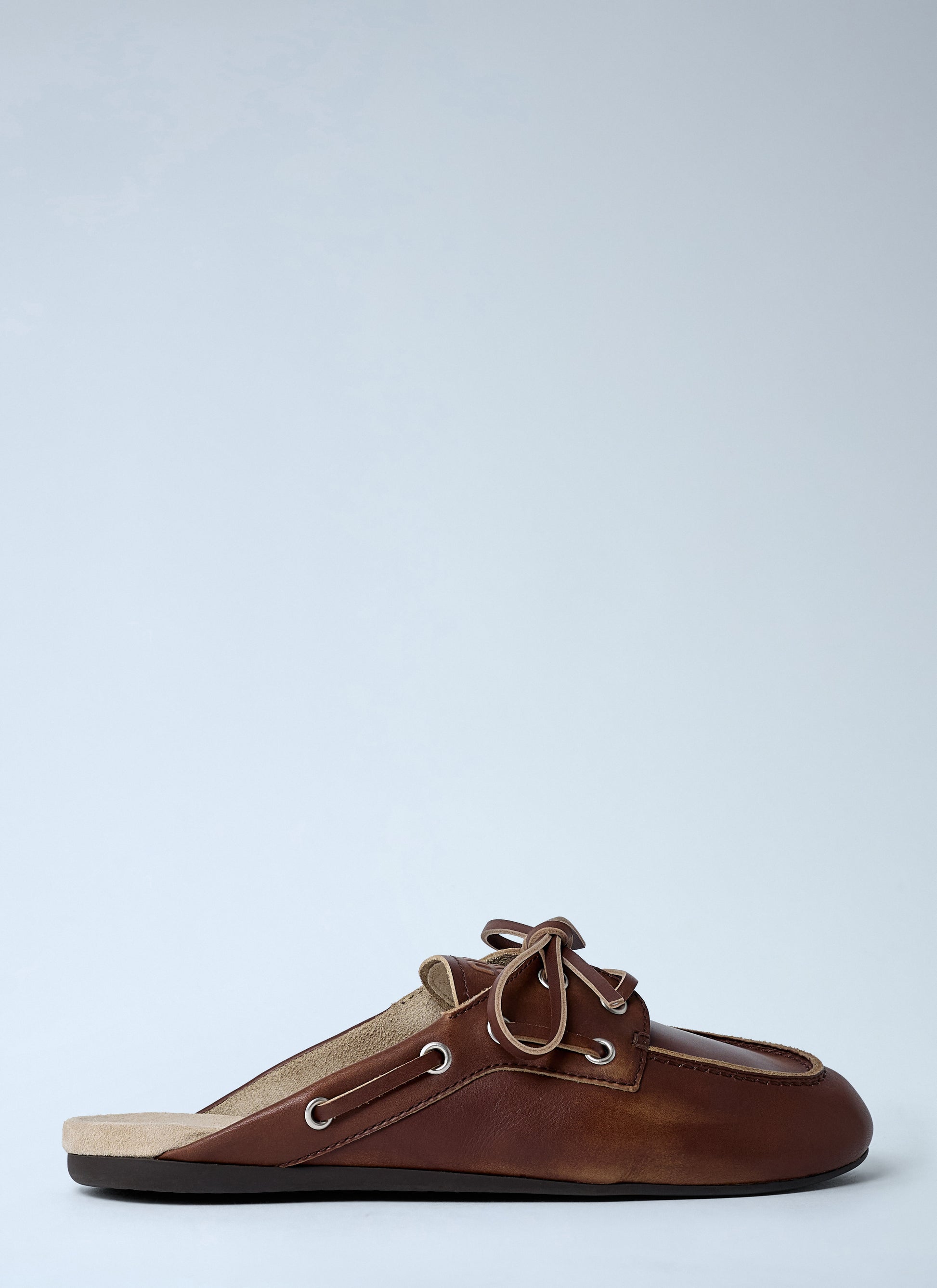 Miu Miu Women Leather Lace-Up Mules MIU MIU
