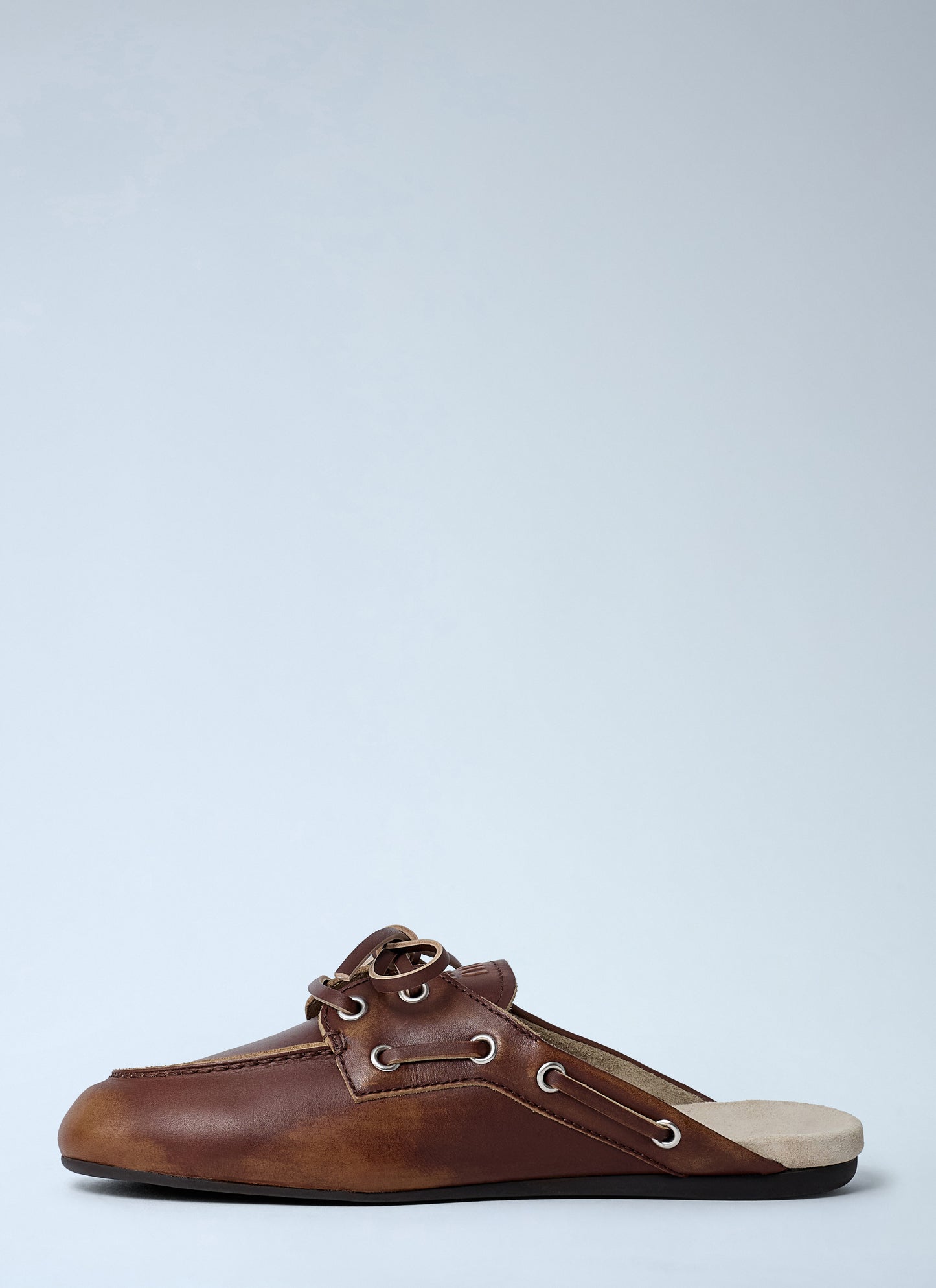 Miu Miu Women Leather Lace-Up Mules MIU MIU
