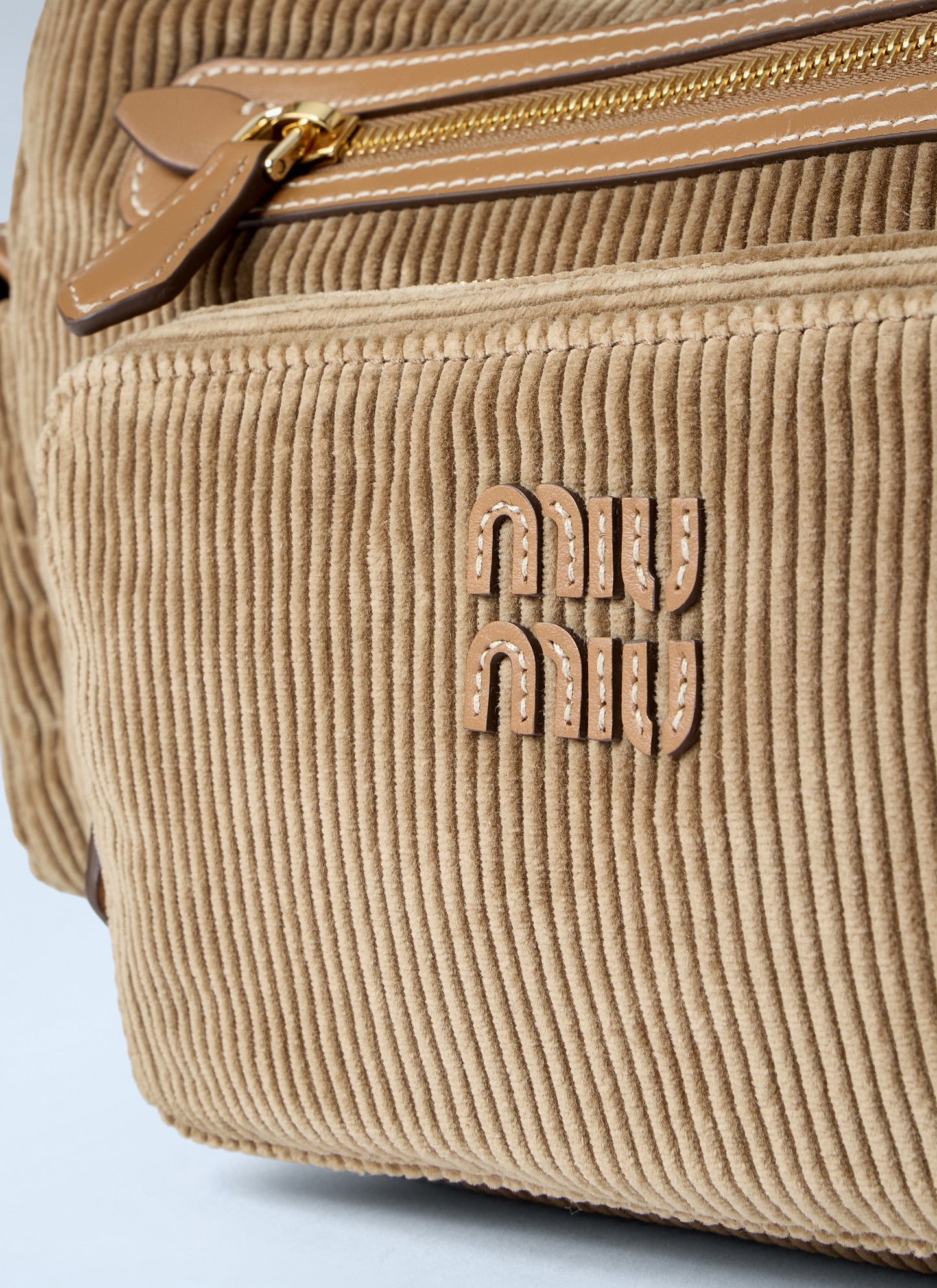Miu Miu Women Corduroy Pocket Shoulder Bag MIU MIU