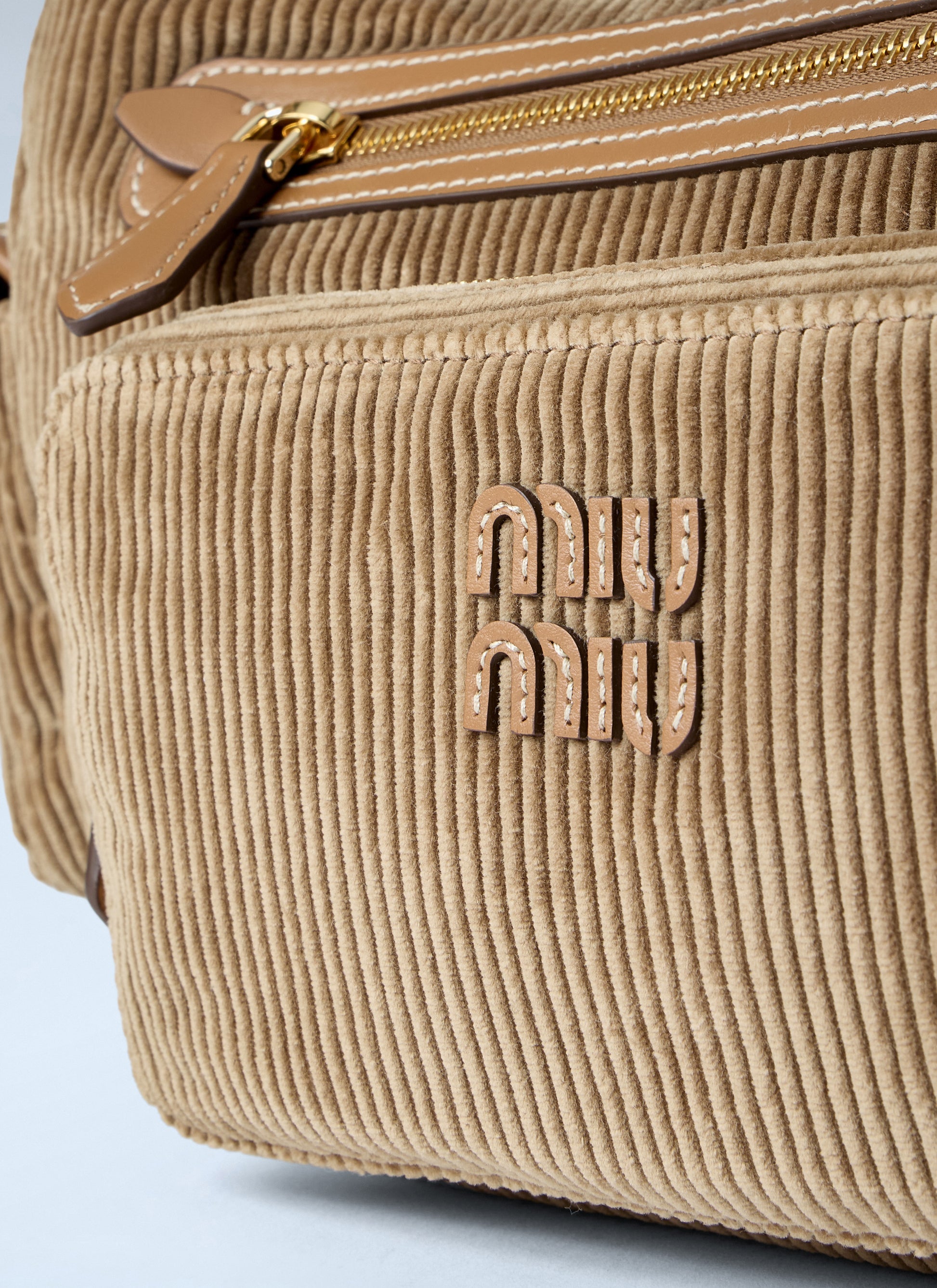 Miu Miu Women Corduroy Pocket Shoulder Bag MIU MIU