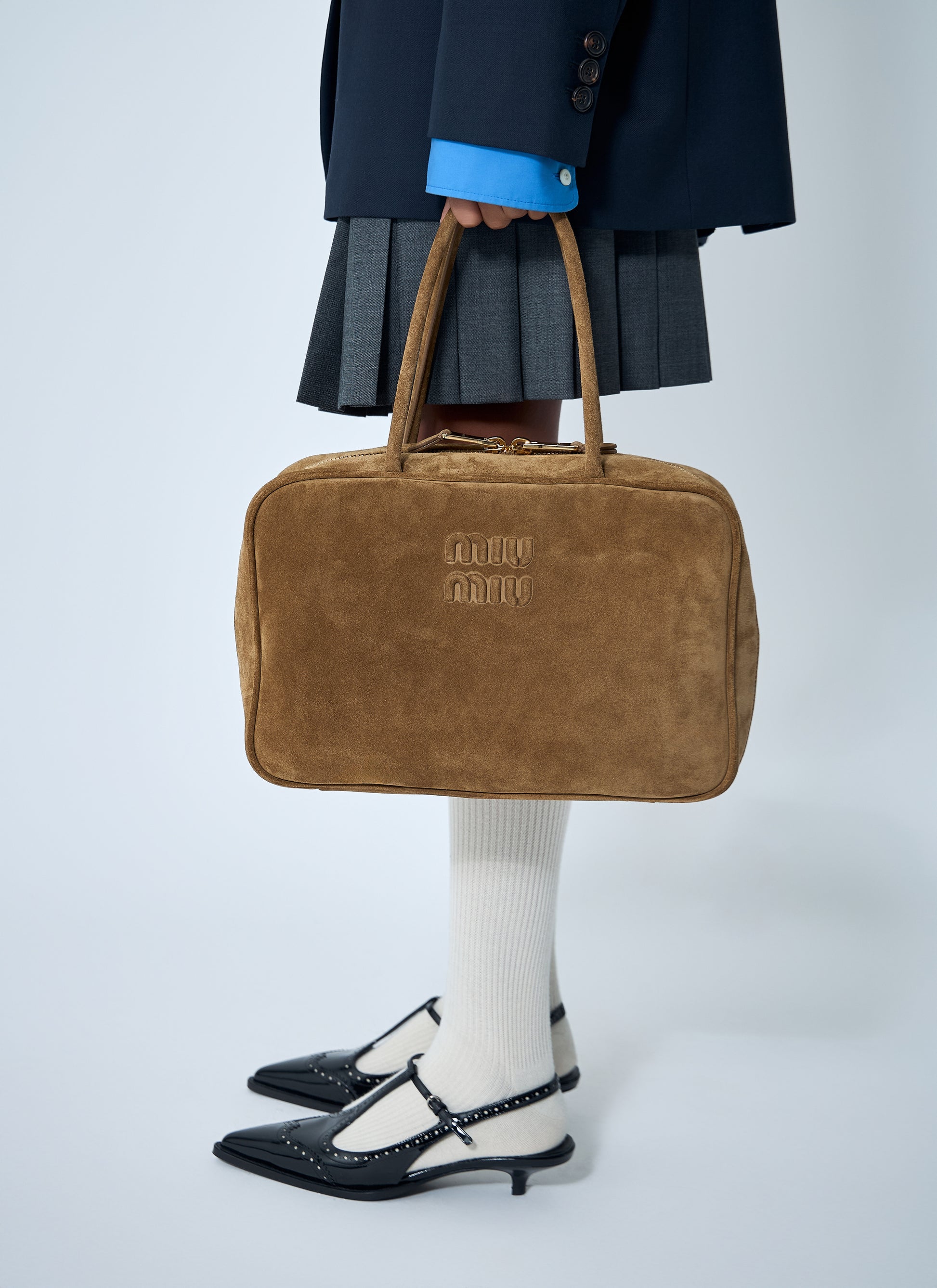 Miu Miu Women Suede Beau Handbag MIU MIU