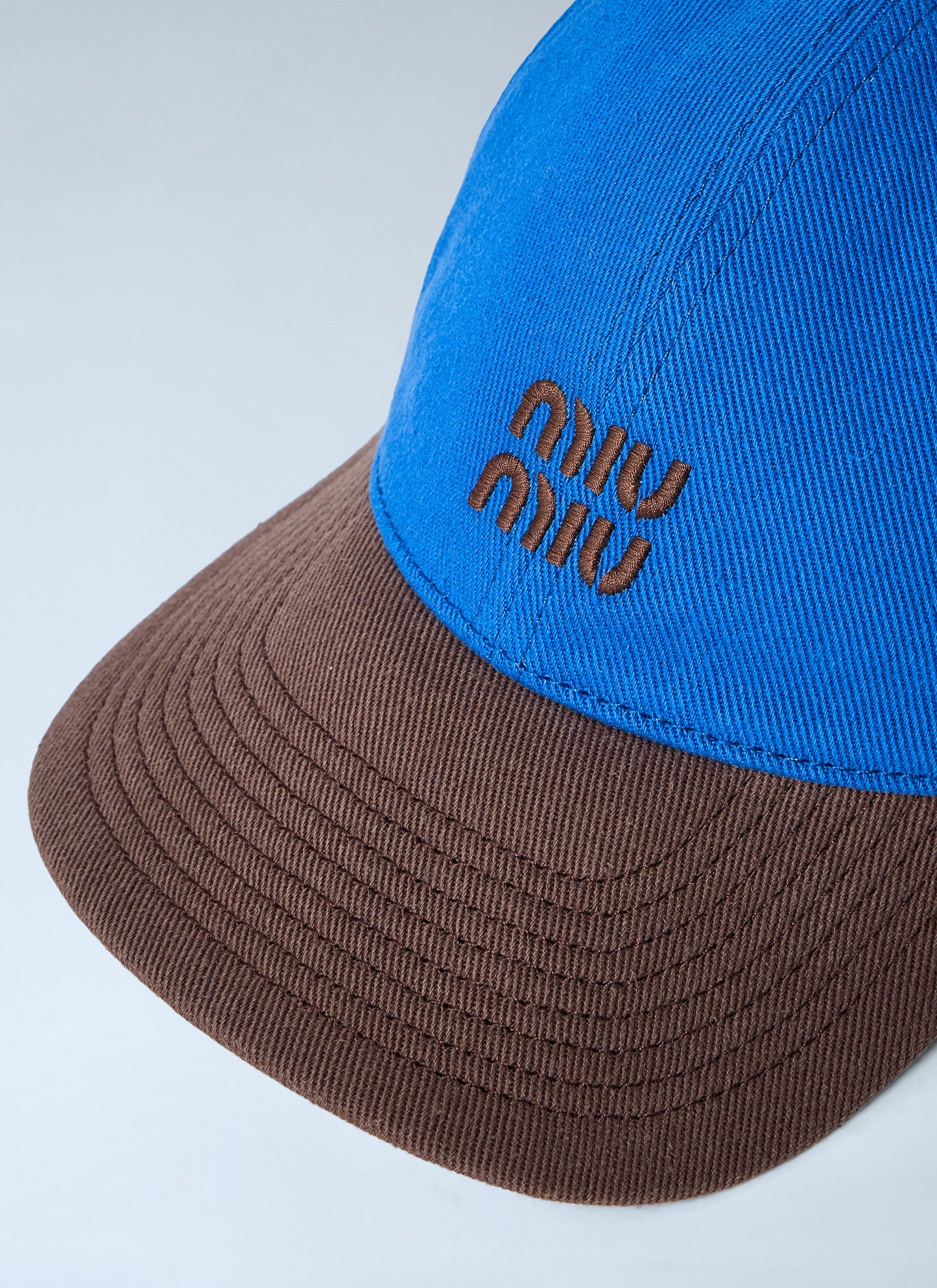 Miu Miu Women Logo Motif Baseball Cap MIU MIU