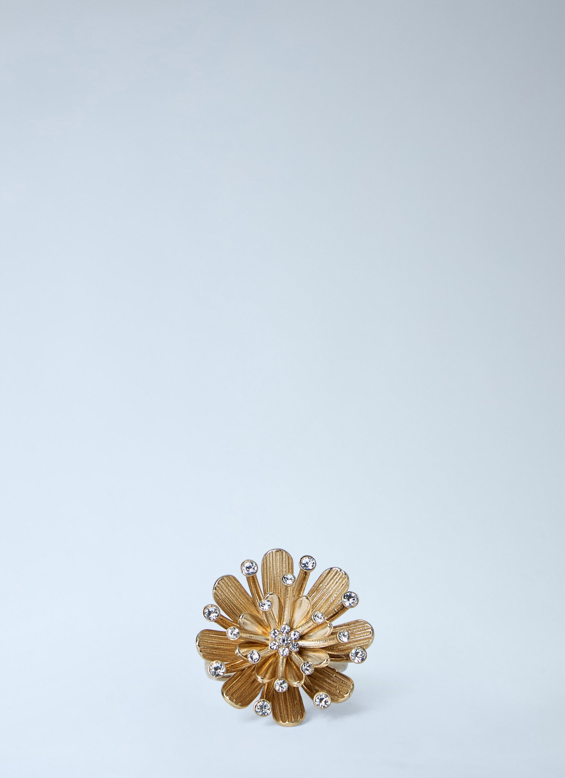Miu Miu Women Mental Ring With Crystals MIU MIU