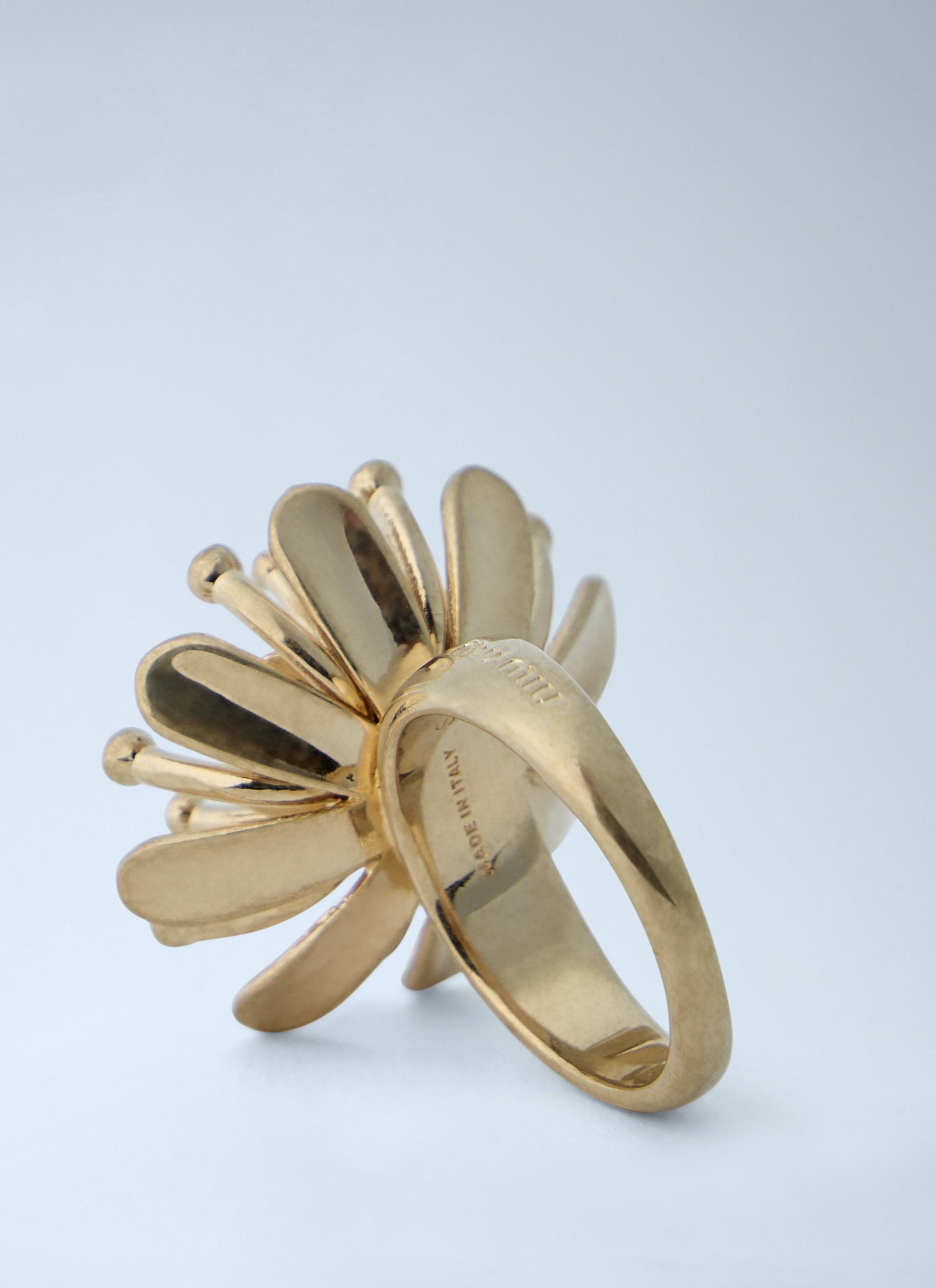 Miu Miu Women Mental Ring With Crystals MIU MIU