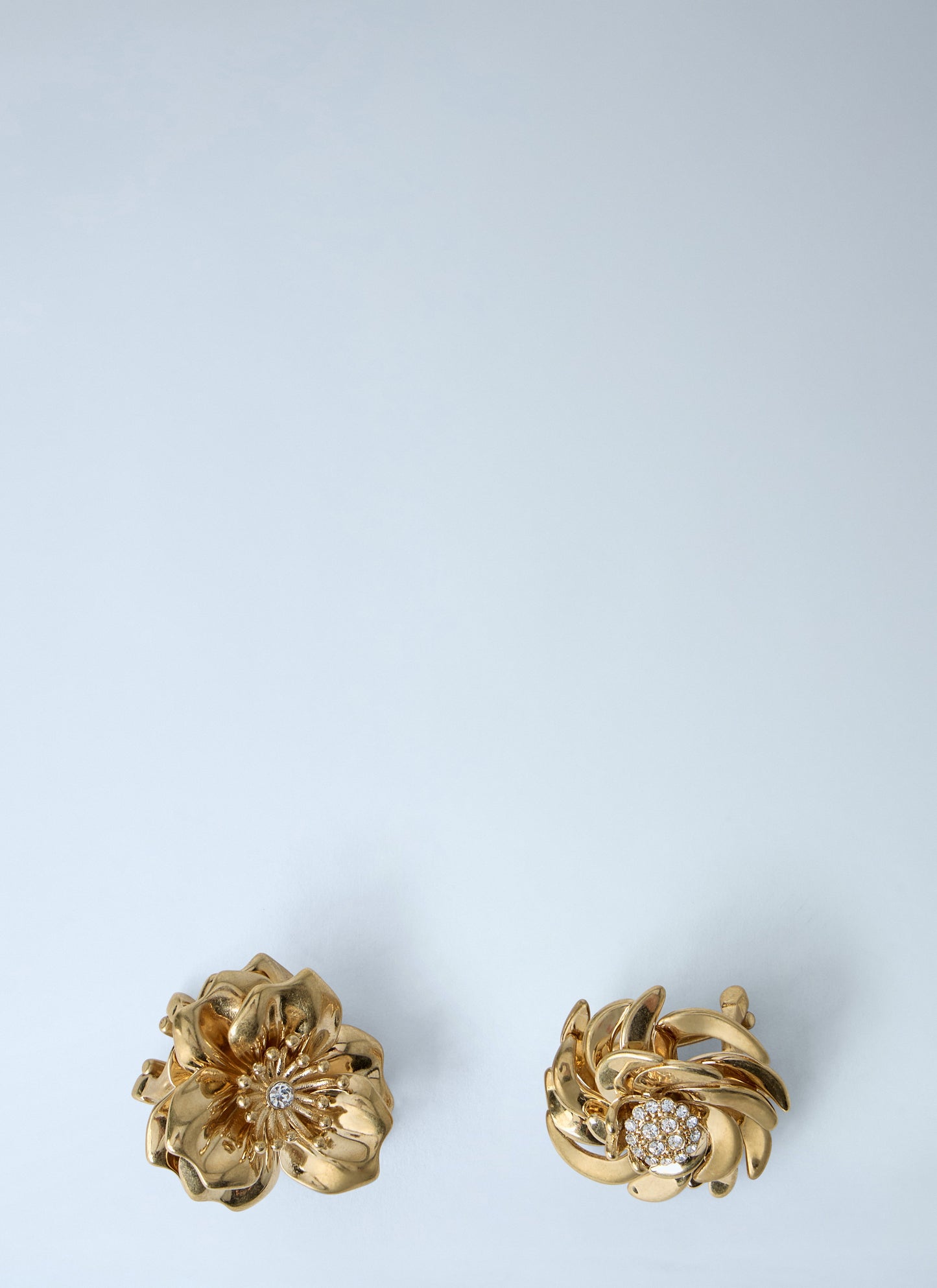 Miu Miu Women Mental Earrings With Crystals MIU MIU