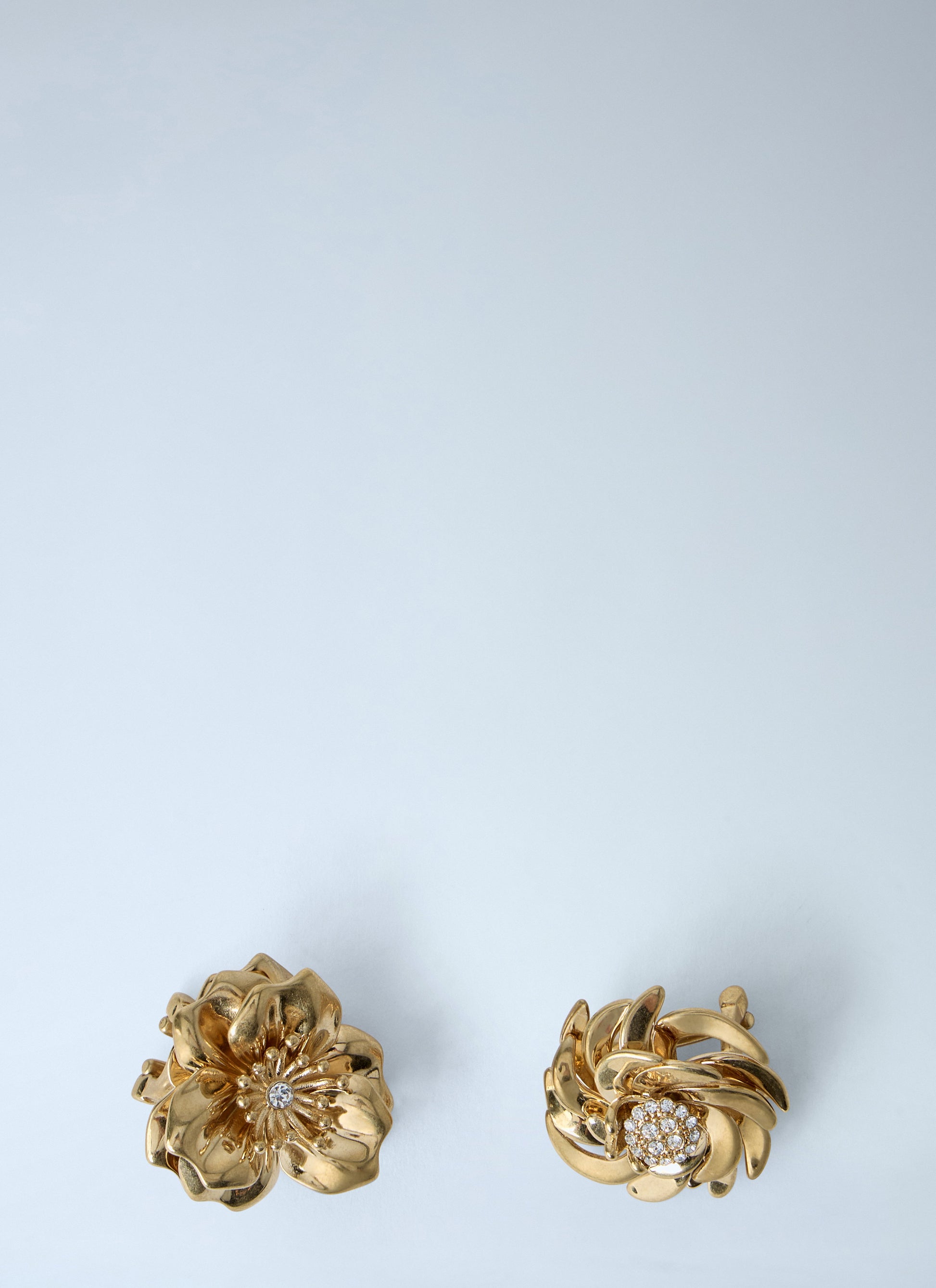 Miu Miu Women Mental Earrings With Crystals MIU MIU