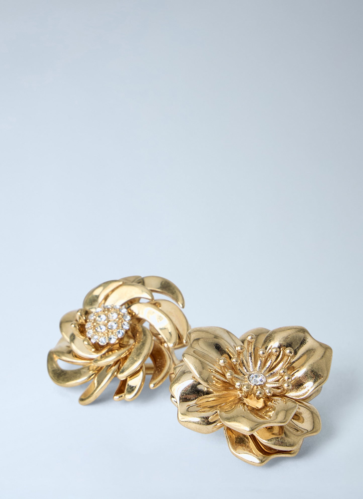 Miu Miu Women Mental Earrings With Crystals MIU MIU