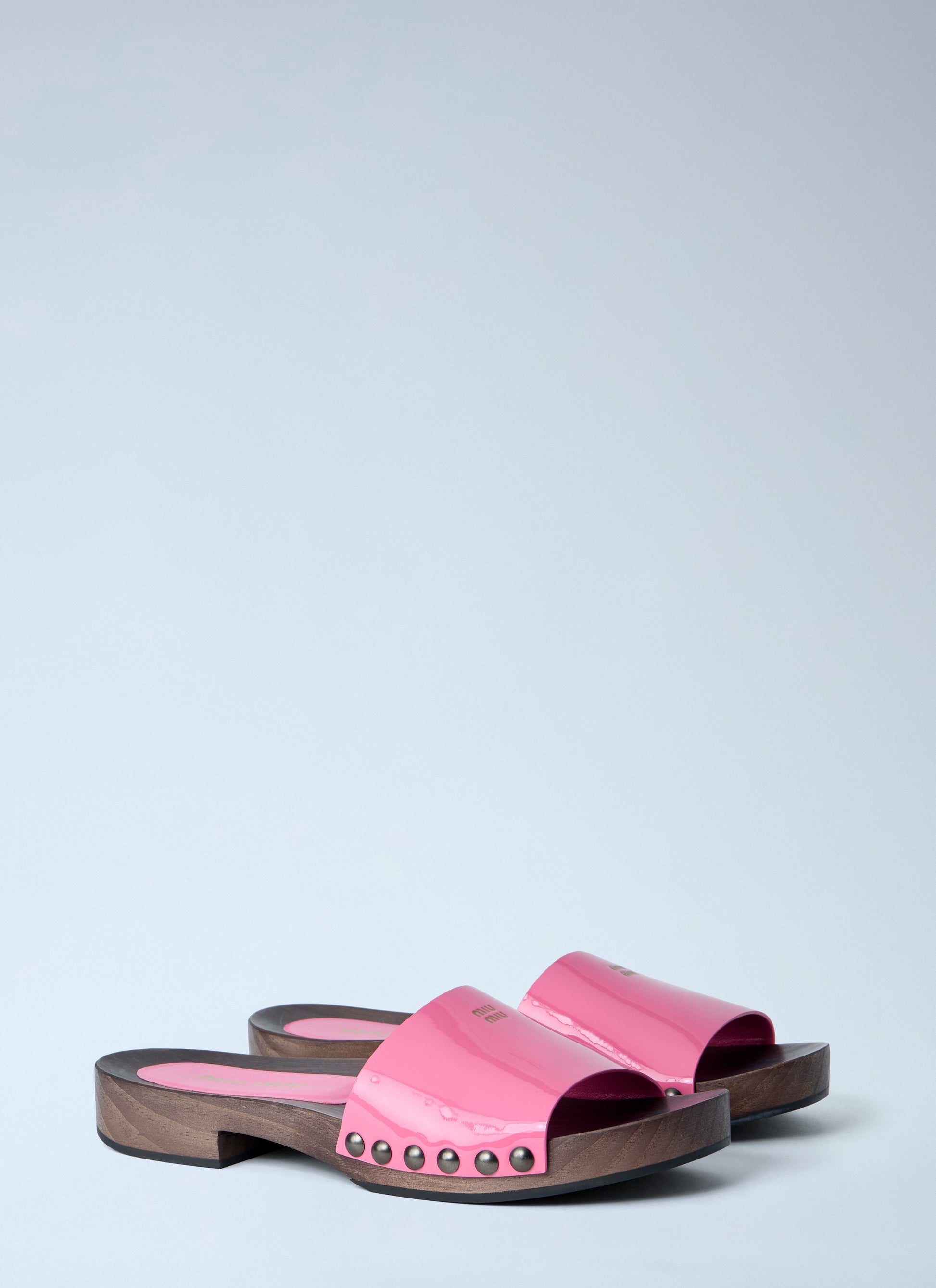 Miu Miu Women Studded Slide Sandals MIU MIU