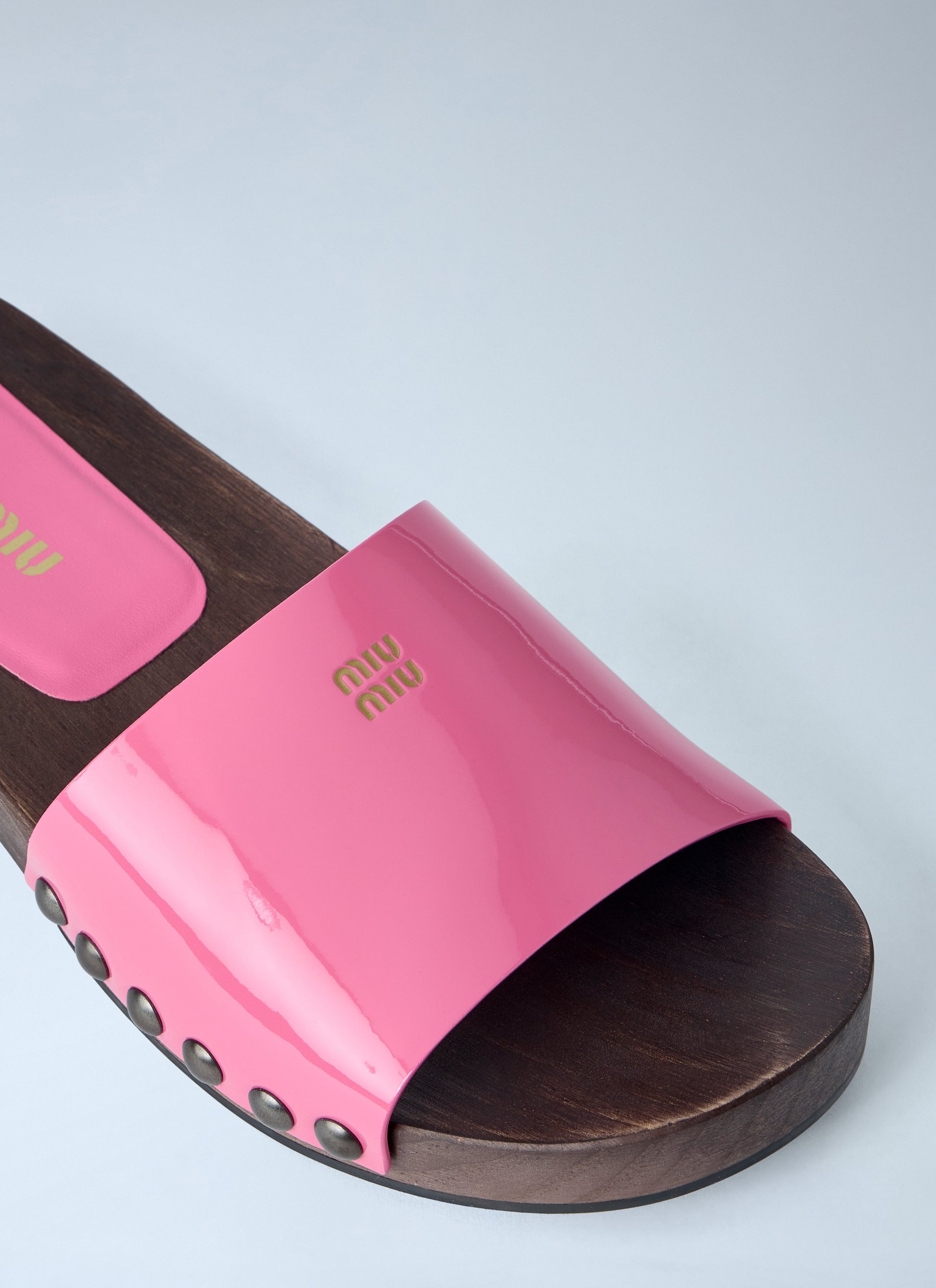 Miu Miu Women Studded Slide Sandals MIU MIU