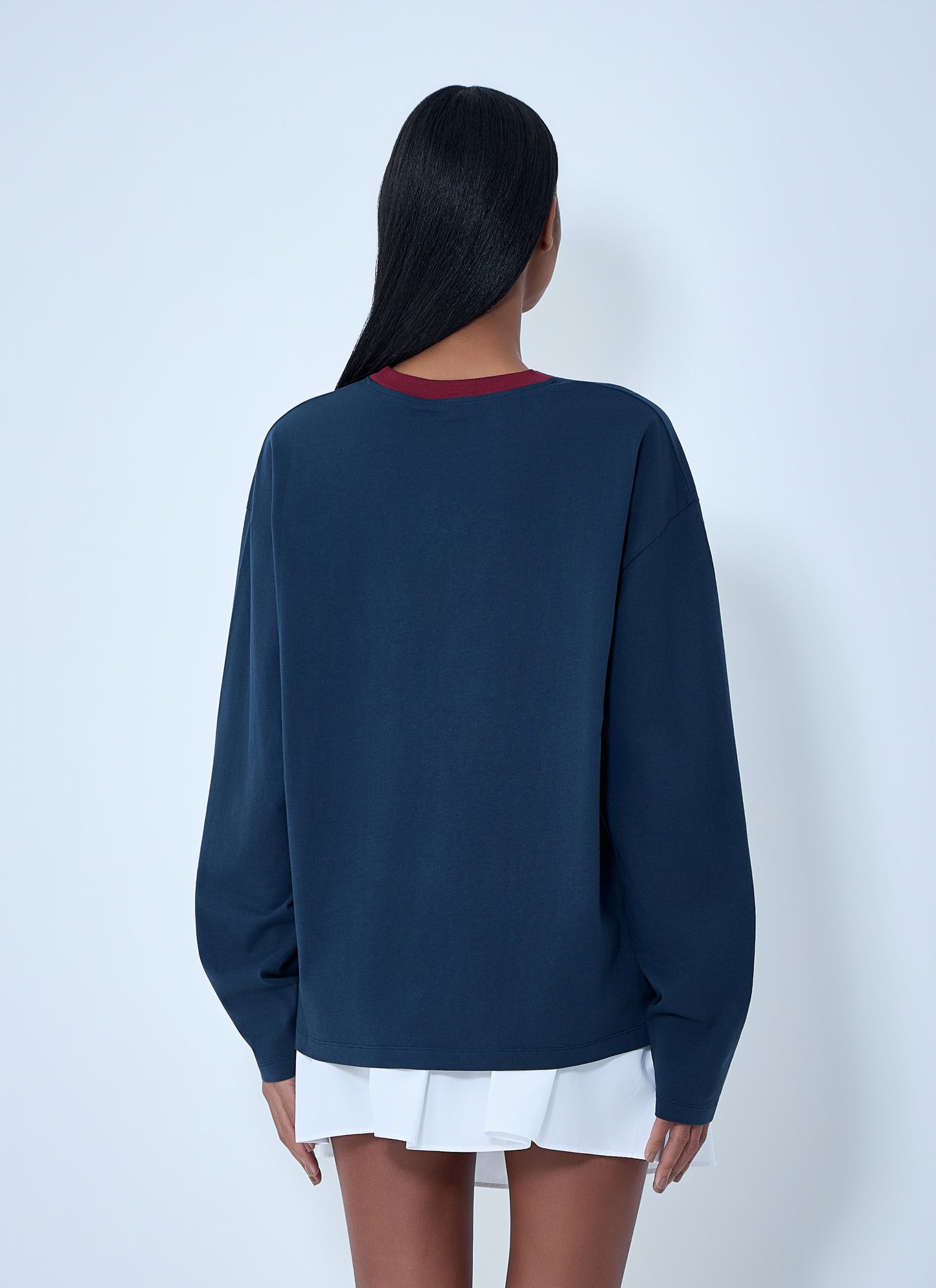 Miu Miu Women Cotton Jersey Sweatshirt With Logo Motif MIU MIU