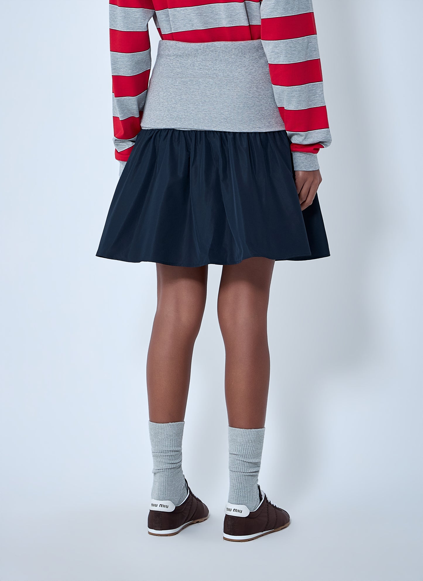Miu Miu Women Gathered Mini Skirt MIU MIU
