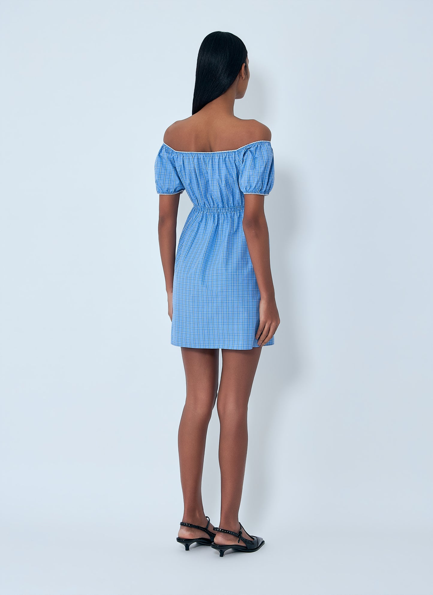 Miu Miu Women Plaid-Pattern Mini Dress MIU MIU