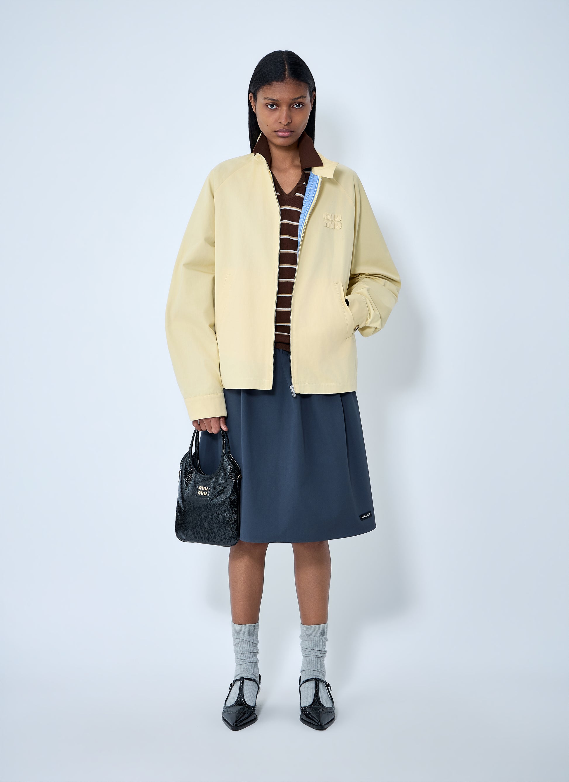 Miu Miu Women High-Neck Zip Jacket MIU MIU